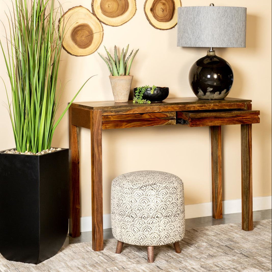 Mid-Century Sofa Side Table & Living Room Console - What A Room
