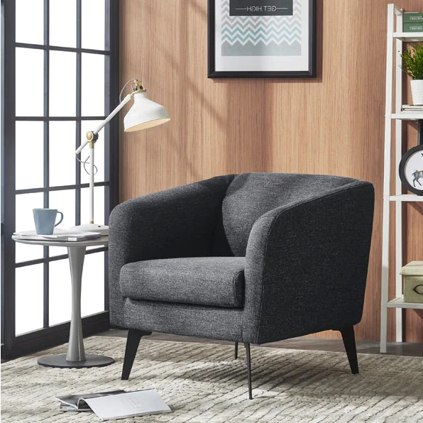 Black and grey accent chair hot sale