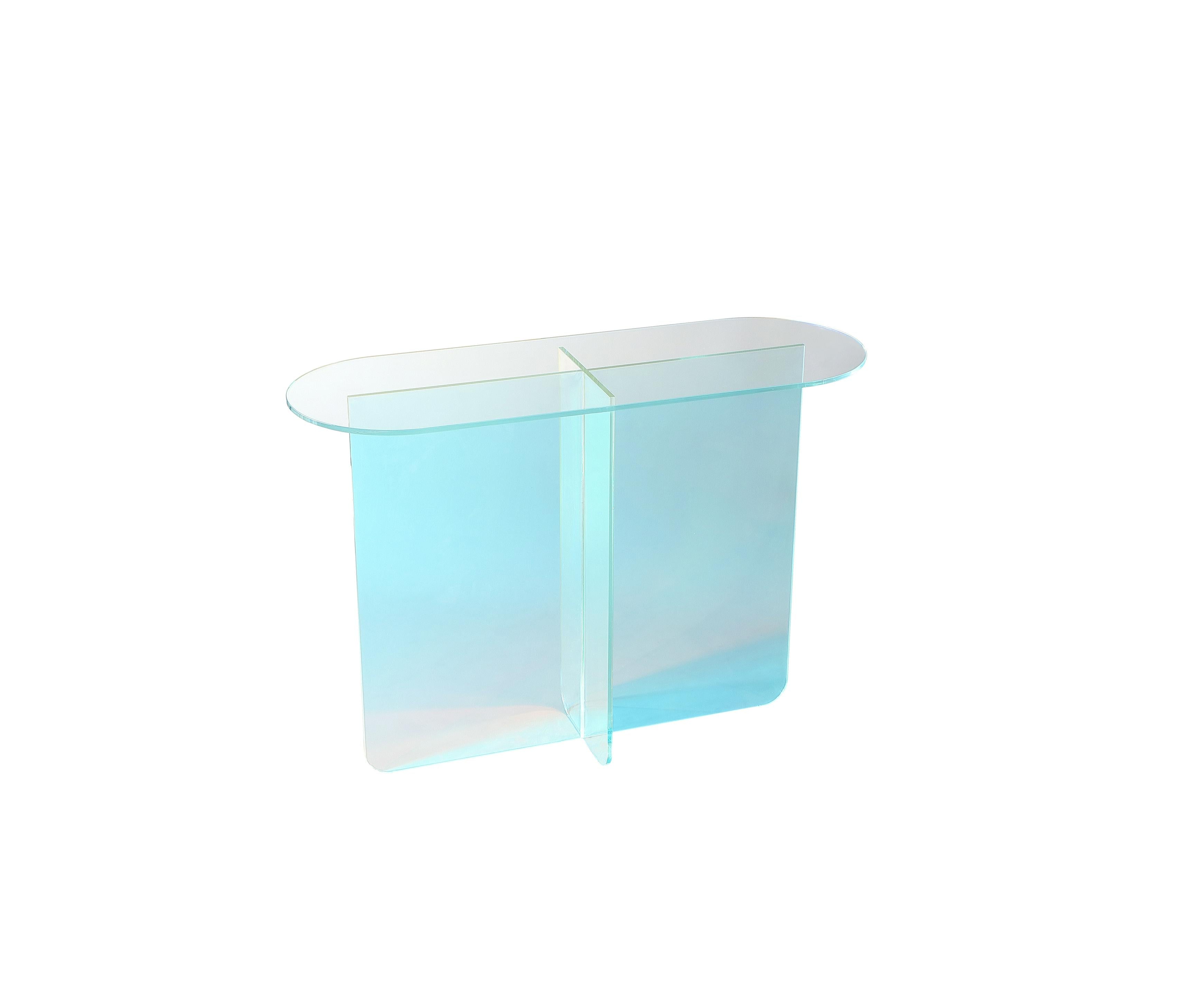 Fomo Console Table in Iridescent Glass - What A Room
