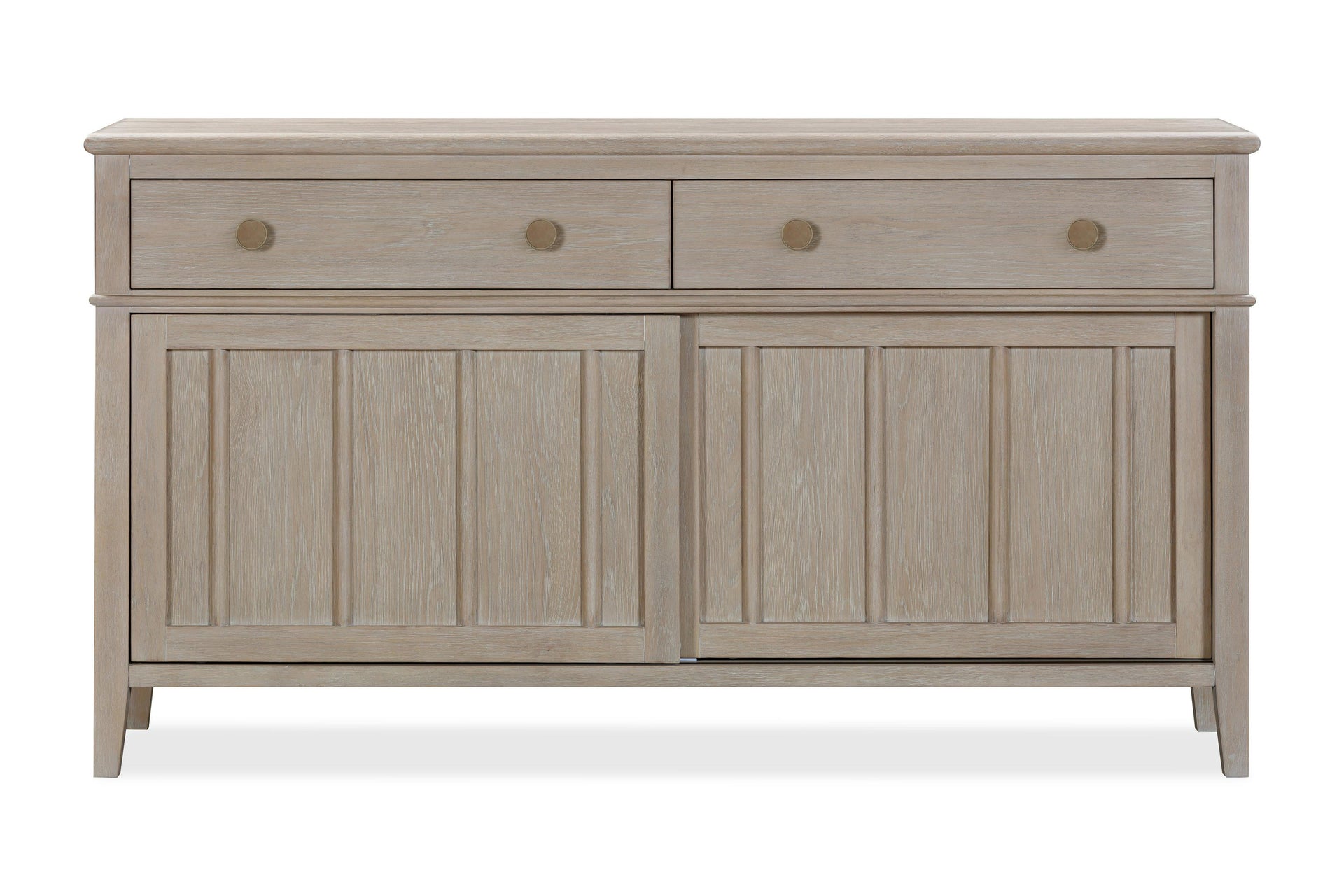 Camden Two Drawer Two Door Oak Wood Sideboard in Chai - What A Room