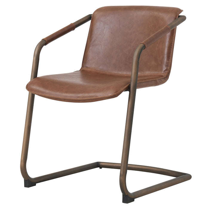 Indy Dining Side Chair Rubbed Gold Frame - What A Room