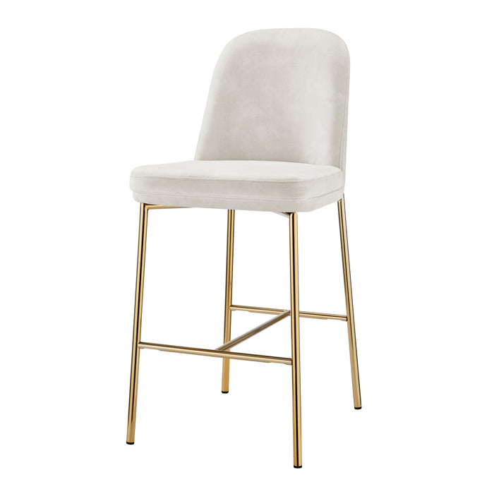 Keisha Velvet Counter Stool (Set of 2)