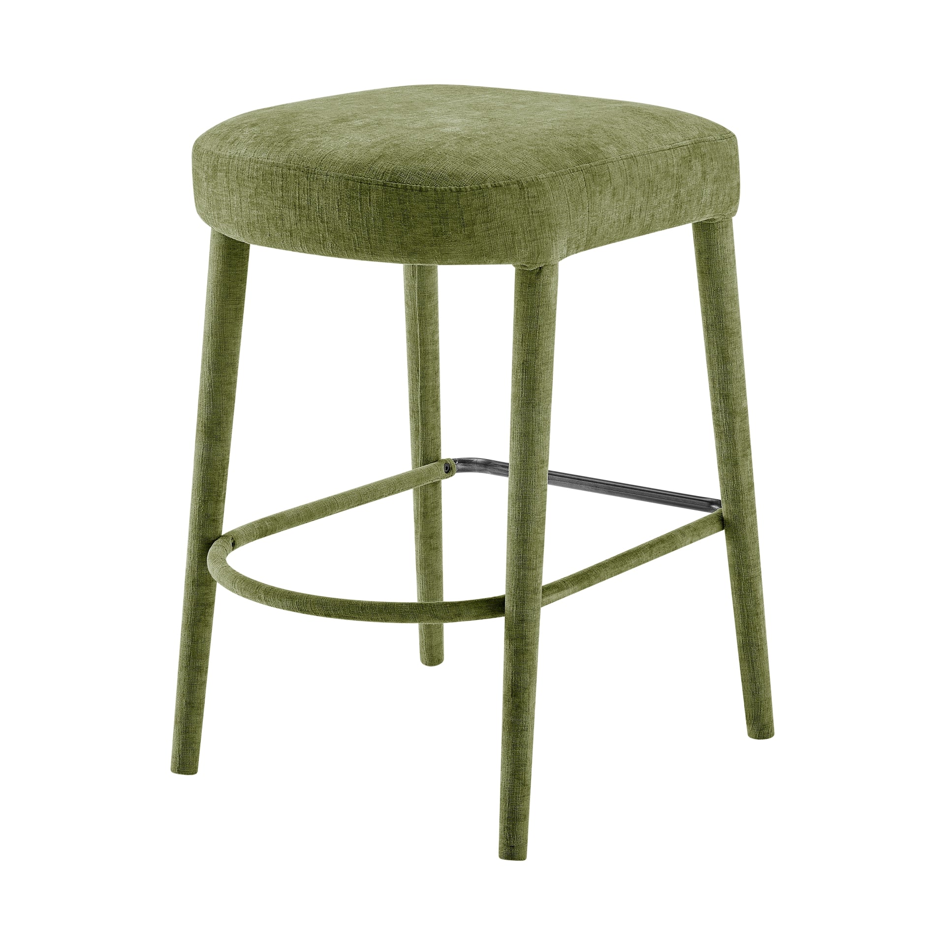 Rylee Chenille Backless Counter Stool (Set of 2) - What A Room