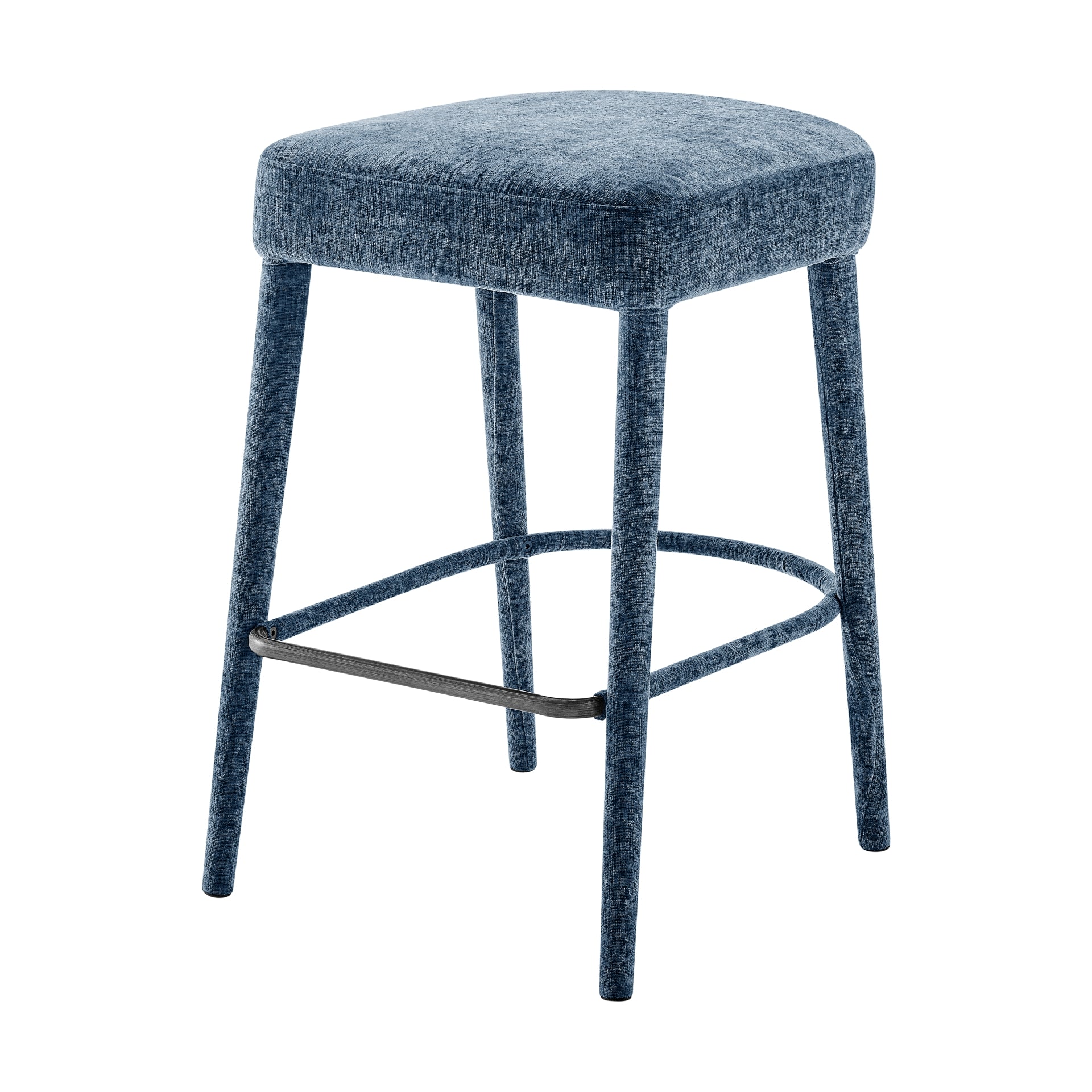 Rylee Chenille Backless Counter Stool (Set of 2) - What A Room