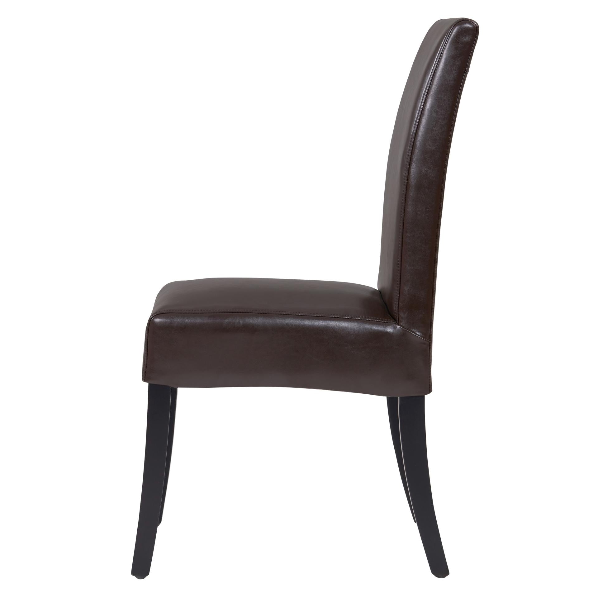 Valencia Leather Dining Side Chair - What A Room