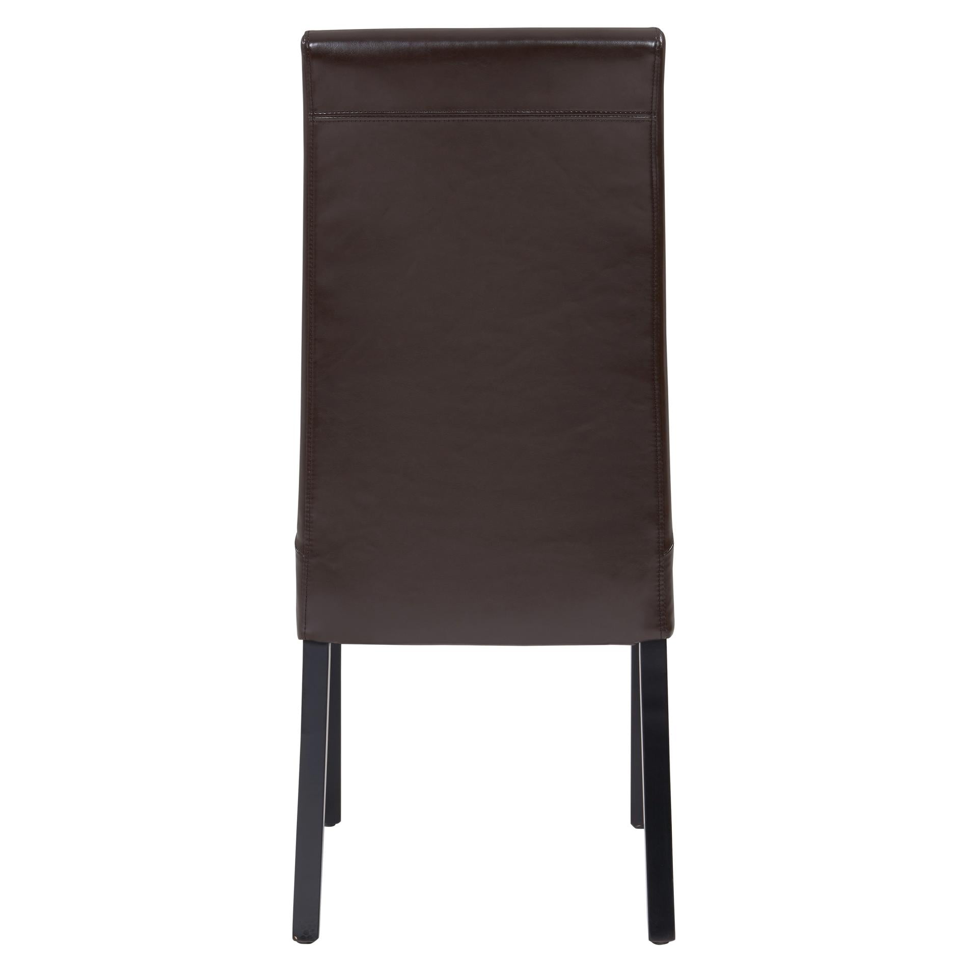 Valencia Leather Dining Side Chair - What A Room