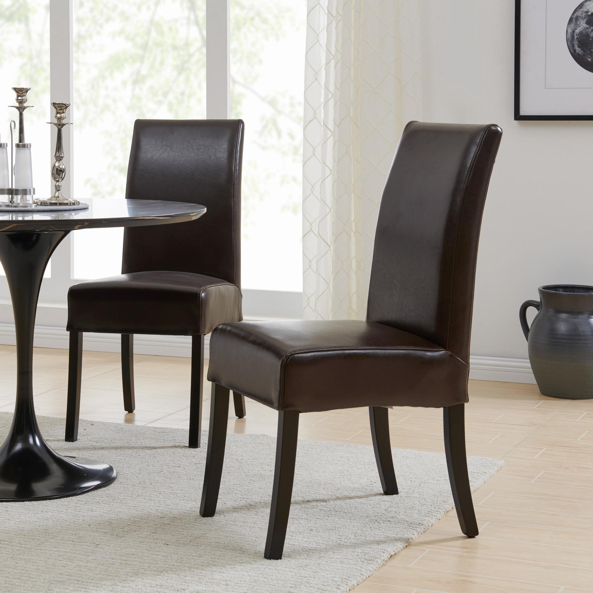 Valencia Leather Dining Side Chair - What A Room