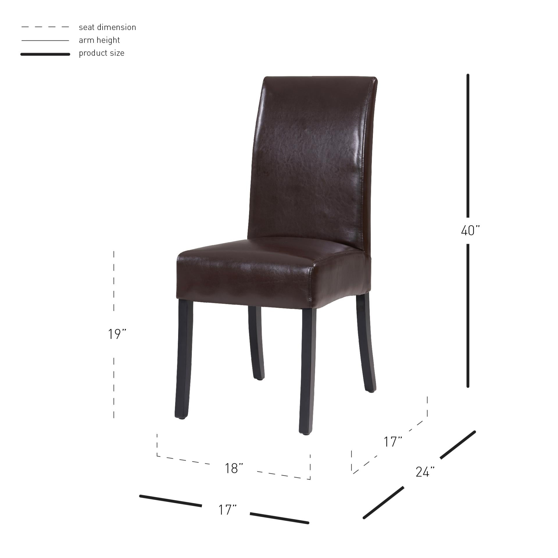 Valencia Leather Dining Side Chair - What A Room
