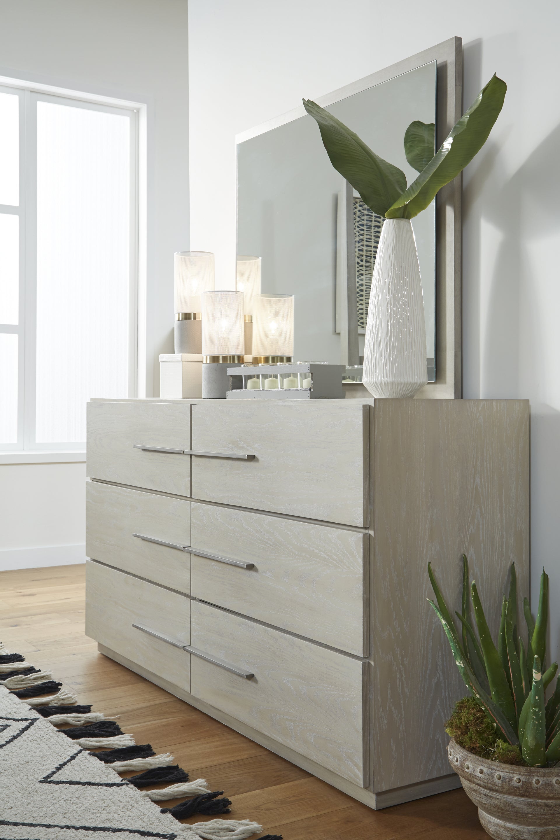 Destination Six Drawer Dresser in Cotton Grey - What A Room
