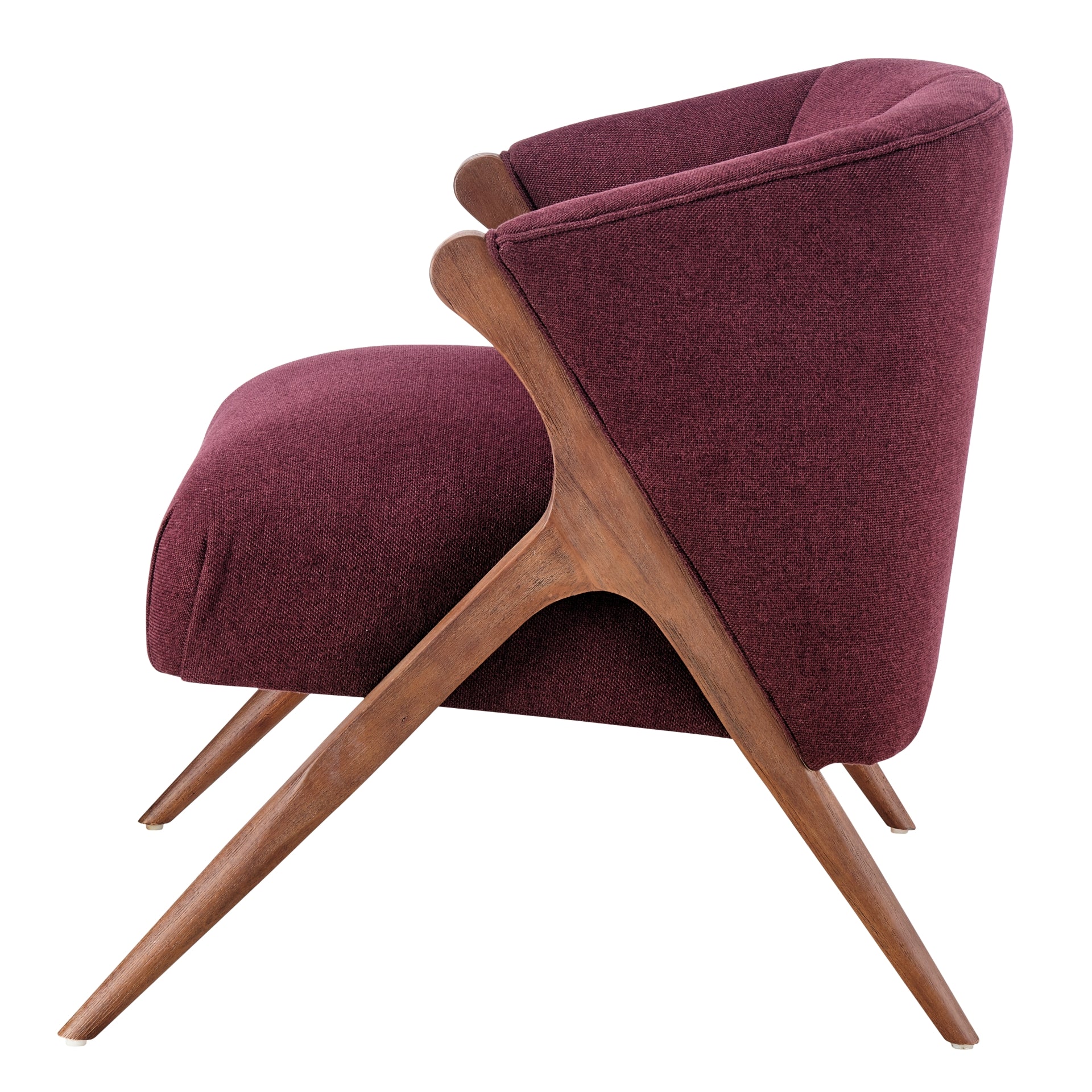 Florence Fabric Accent Chair Brown Legs - What A Room