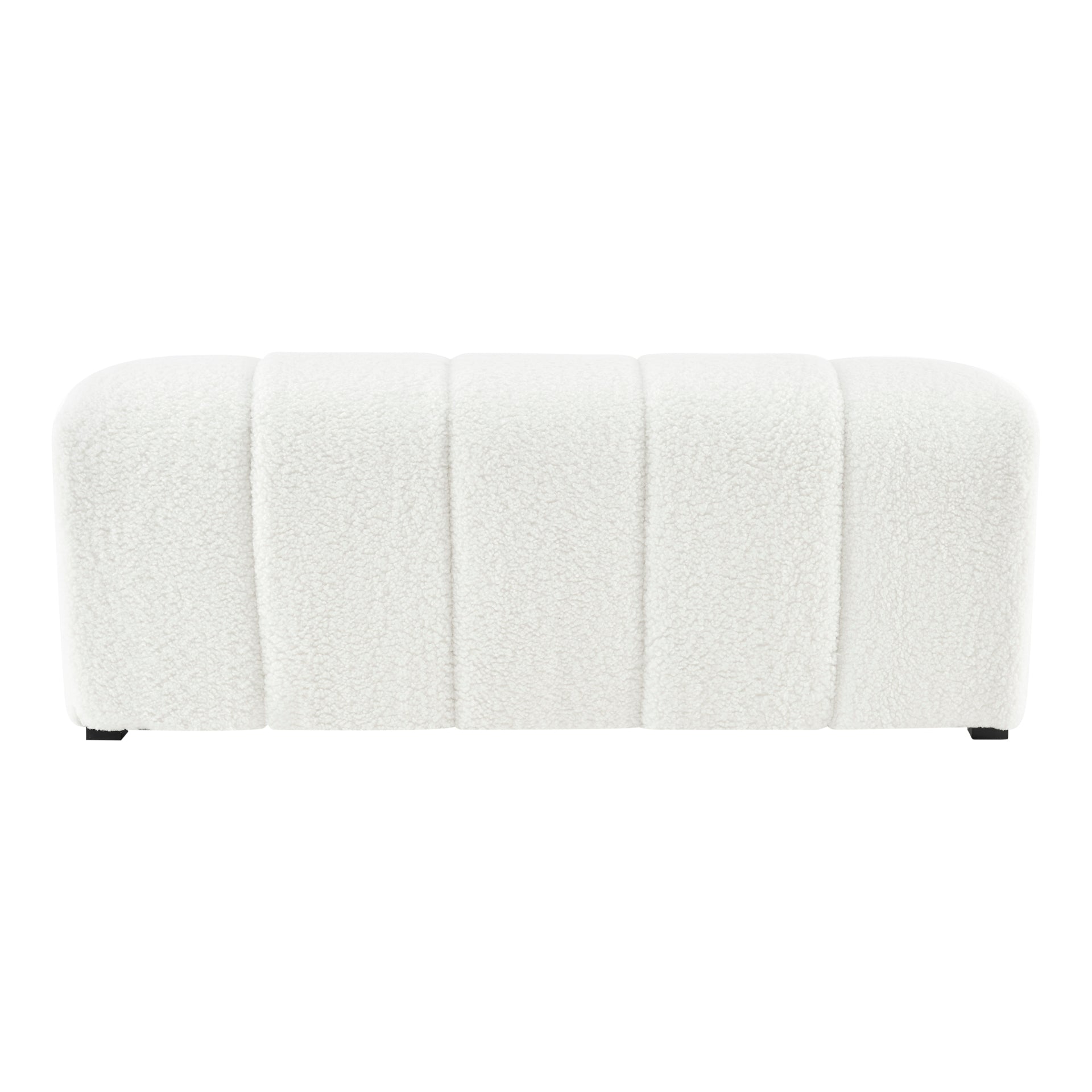 Cassy Faux Shearling Bench - What A Room