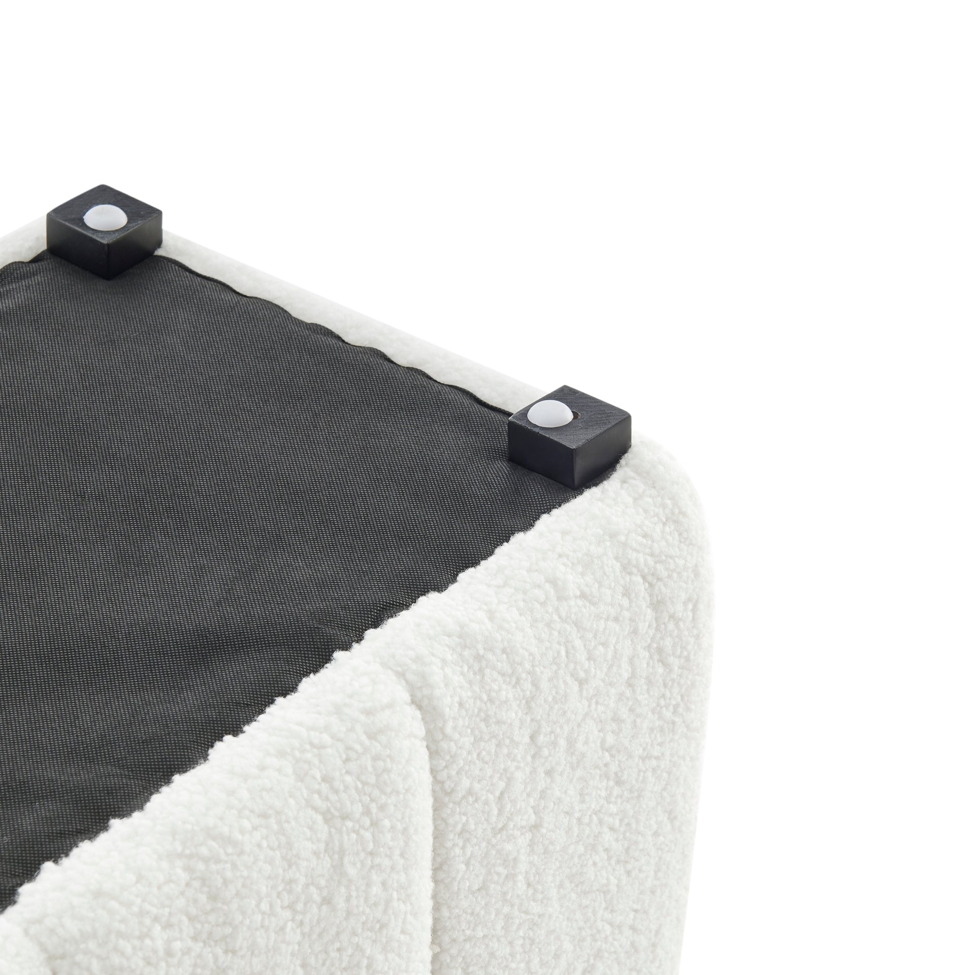 Cassy Faux Shearling Bench - What A Room