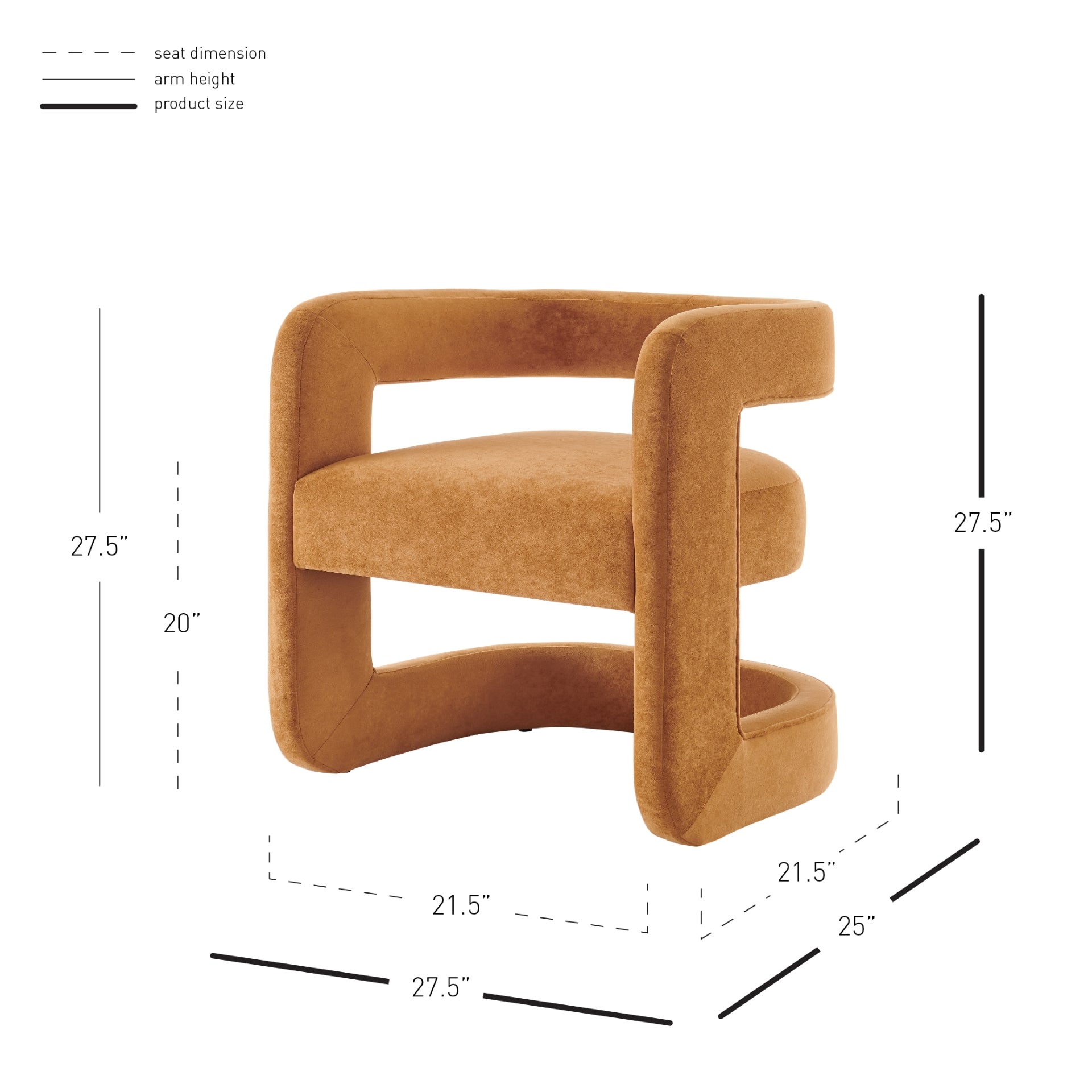 Althea Velvet Accent Arm Chair - What A Room