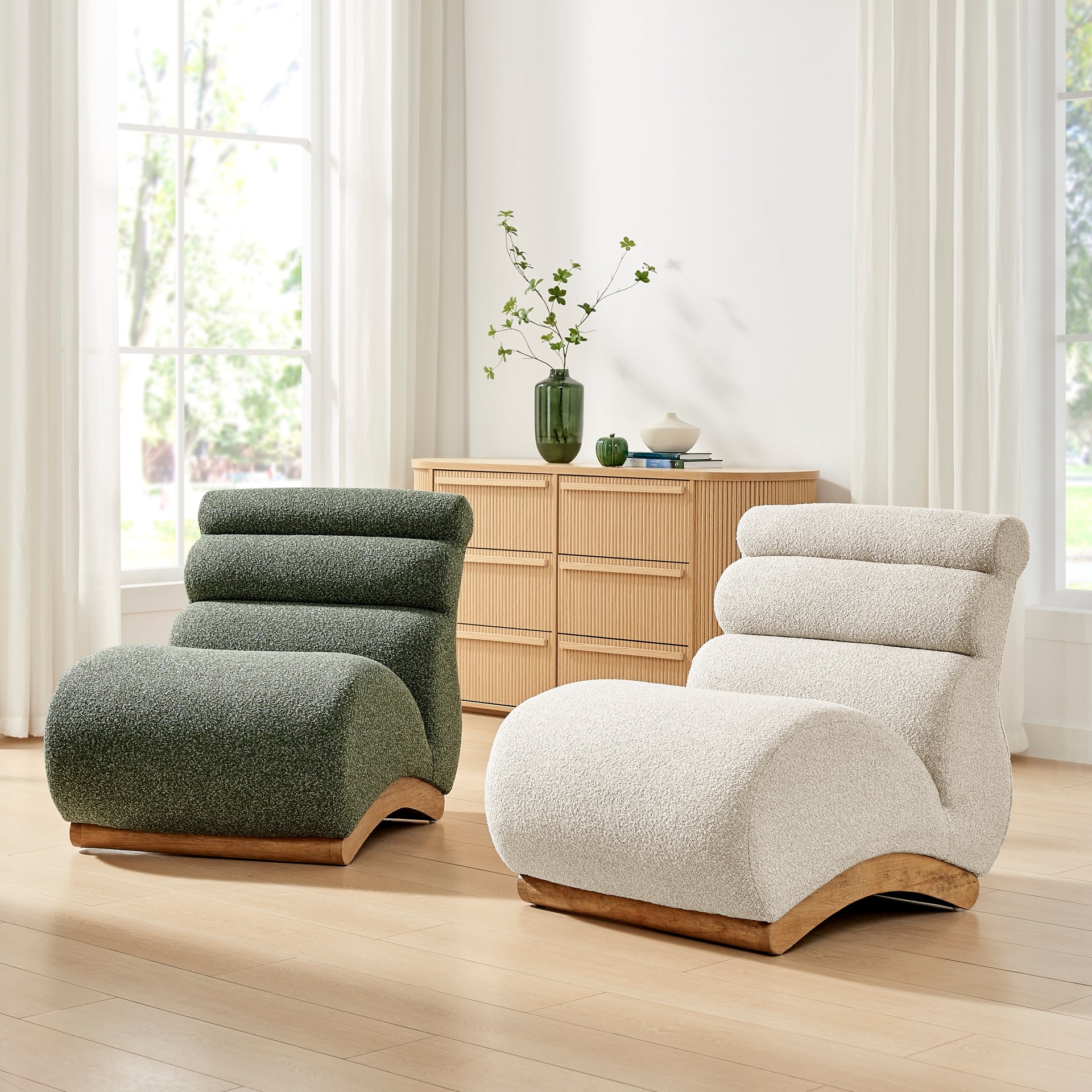 Lucius Boucle Accent Chair - What A Room