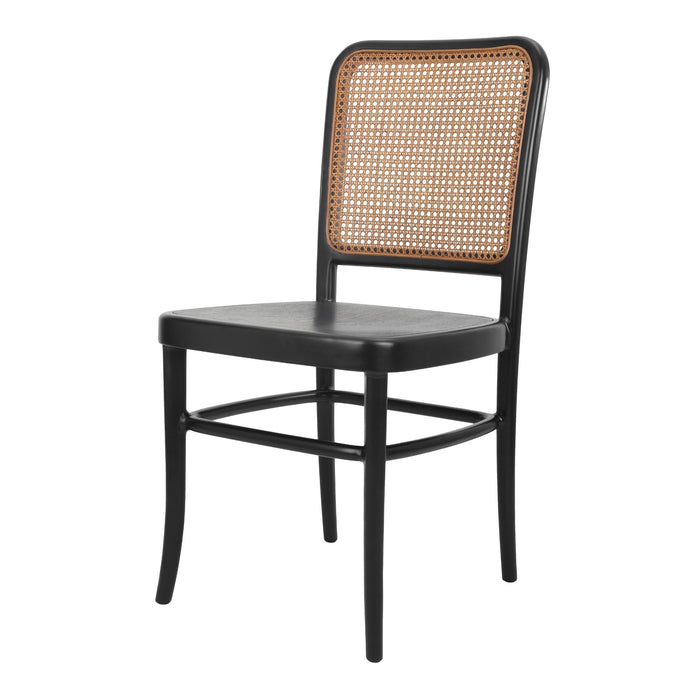 Sonora Rattan Dining Side Chair Wood Seat (Set of 2) - What A Room