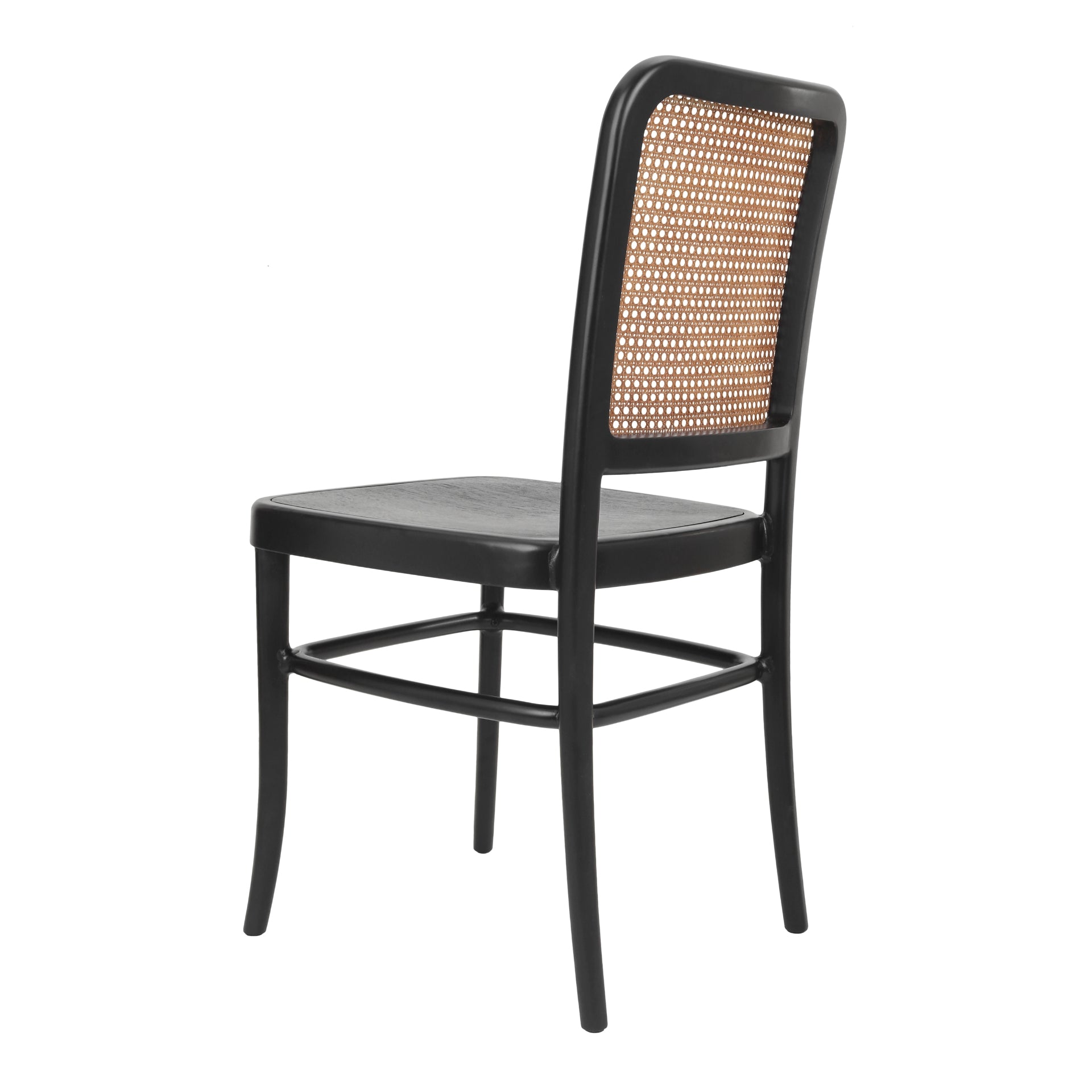 Sonora Rattan Dining Side Chair Wood Seat (Set of 2) - What A Room