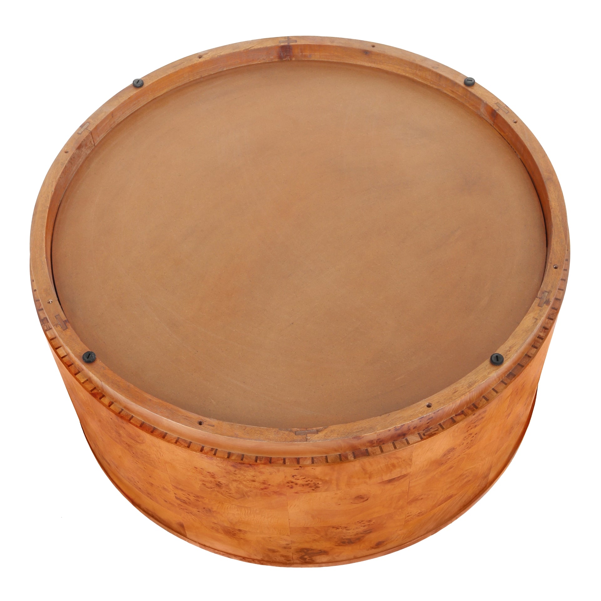 Arsenio Burl Wood Round Coffee Table - What A Room