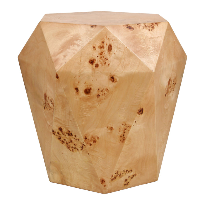 Malva Burl Wood Side/End Table - What A Room