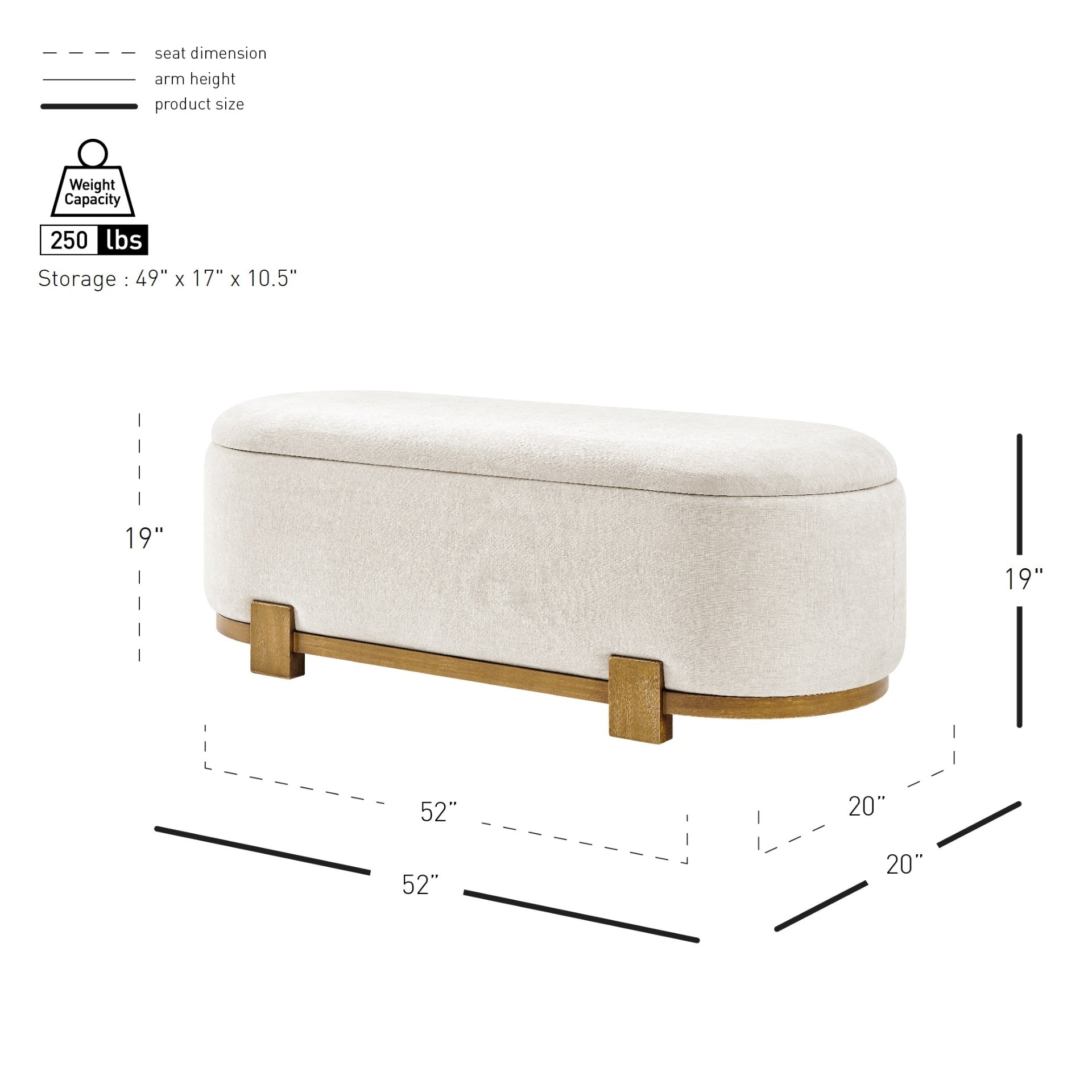 Ayleen Chenille Storage Bench - What A Room