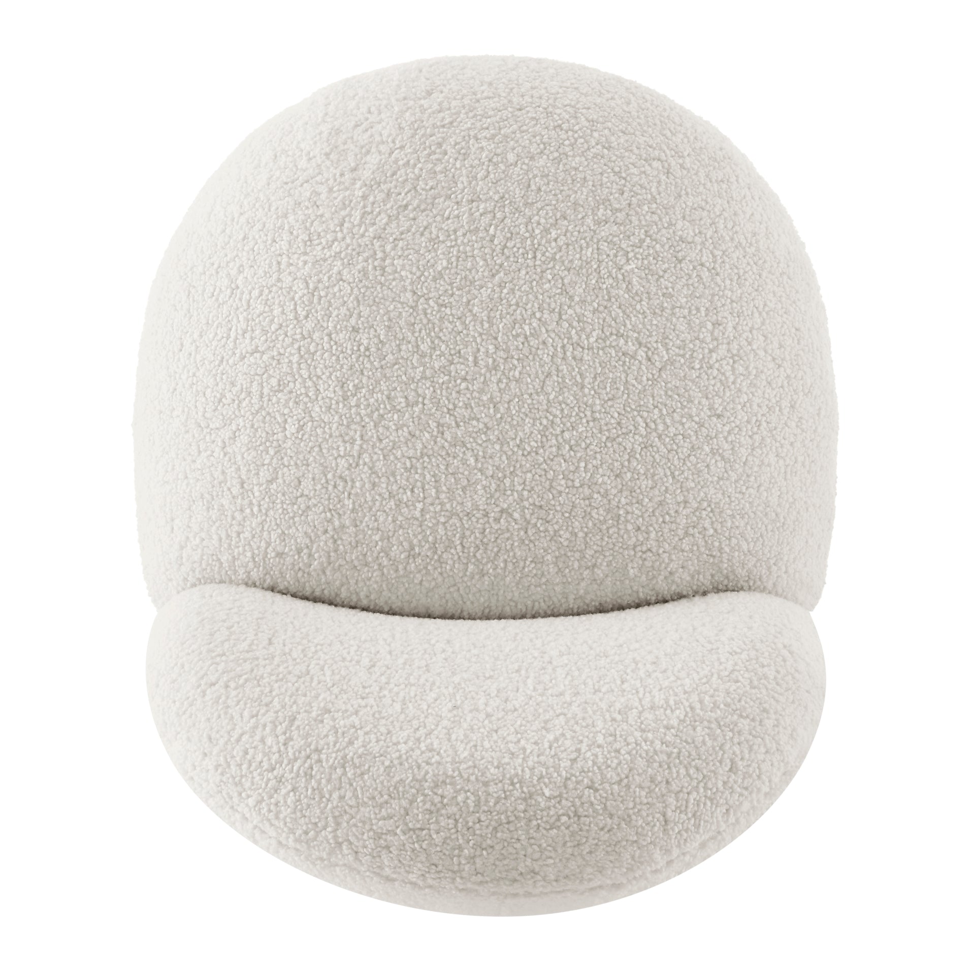 Zolia Faux Shearling Swivel Accent Chair - What A Room