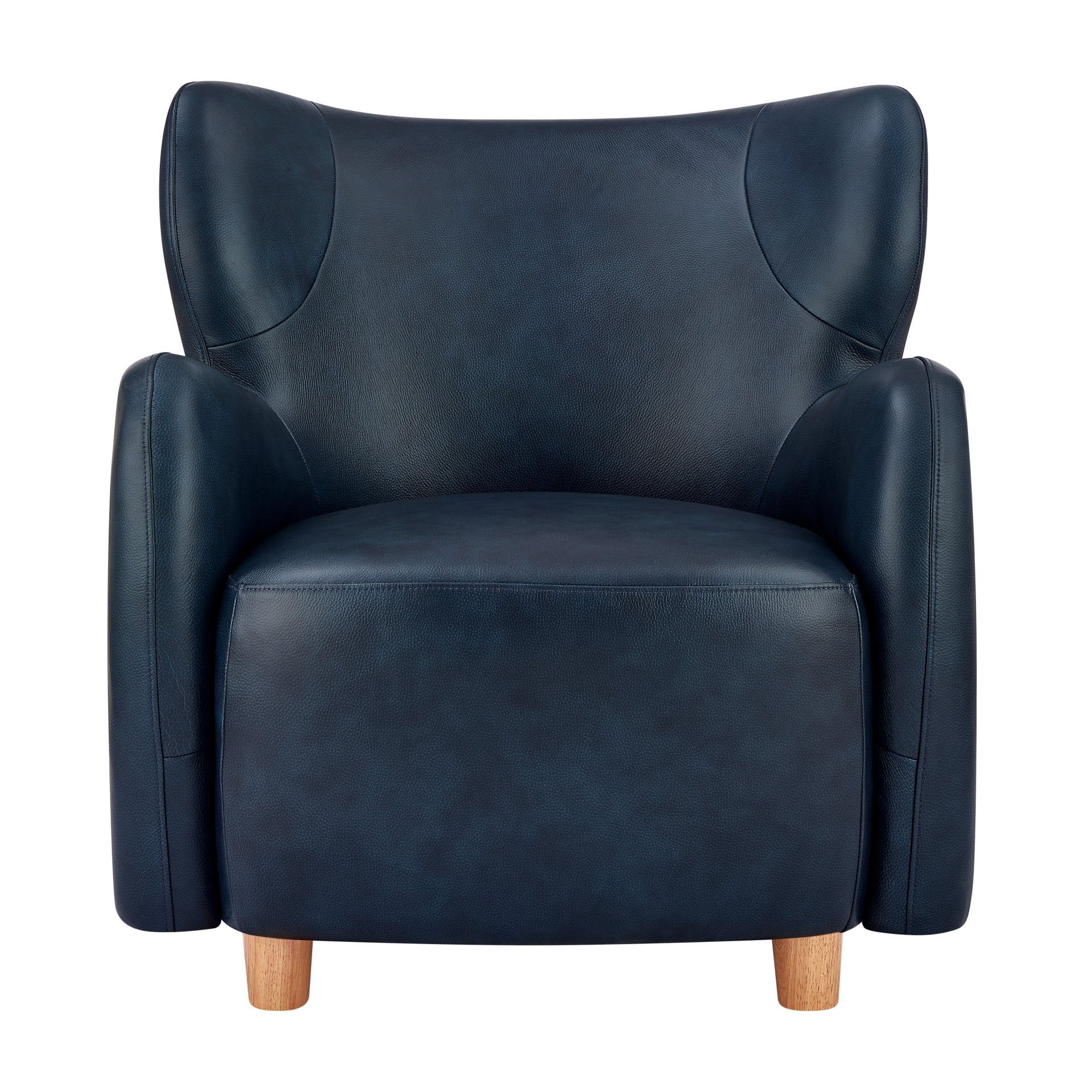 Tiffany Top Grain Leather Accent Arm Chair - What A Room