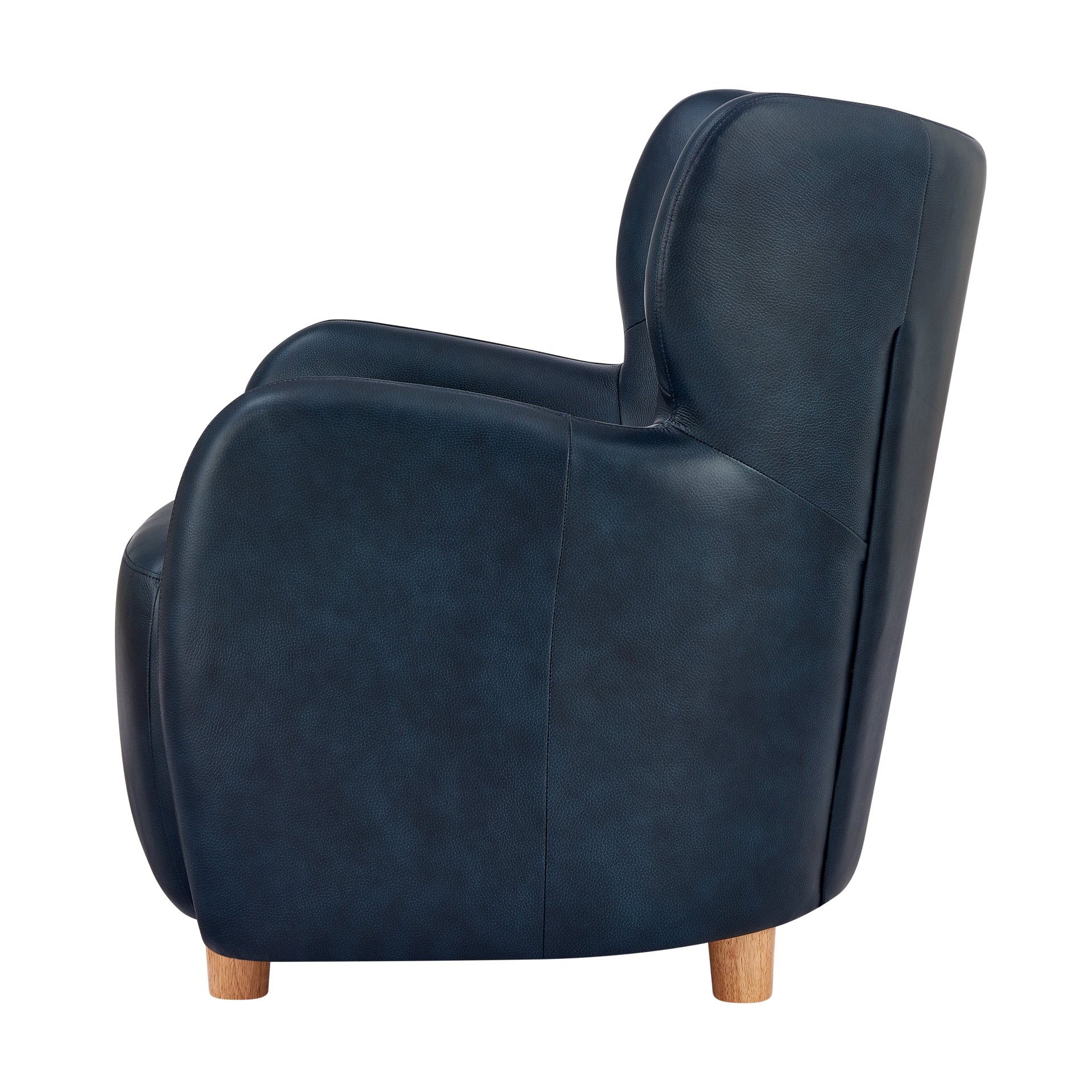 Tiffany Top Grain Leather Accent Arm Chair - What A Room