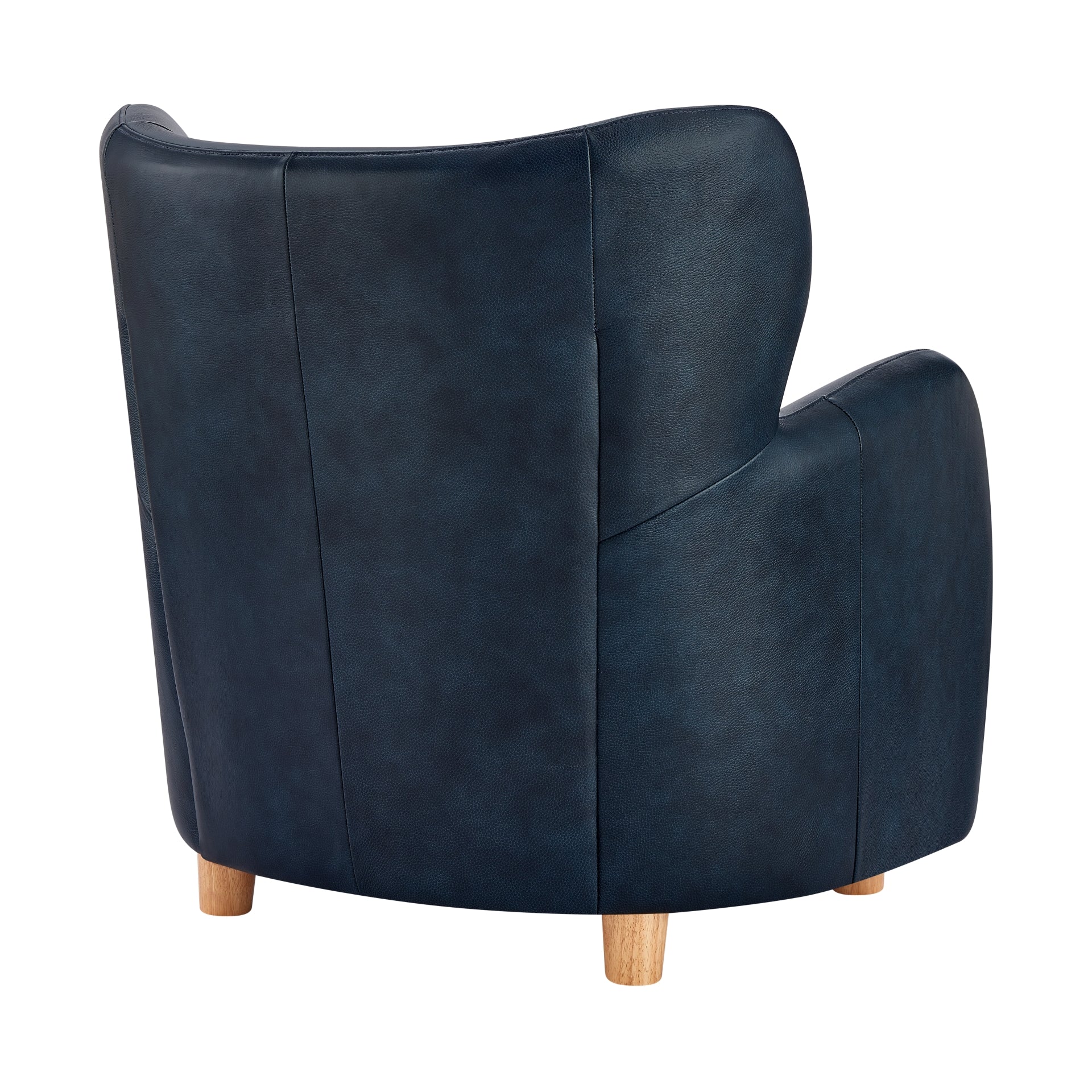 Tiffany Top Grain Leather Accent Arm Chair - What A Room