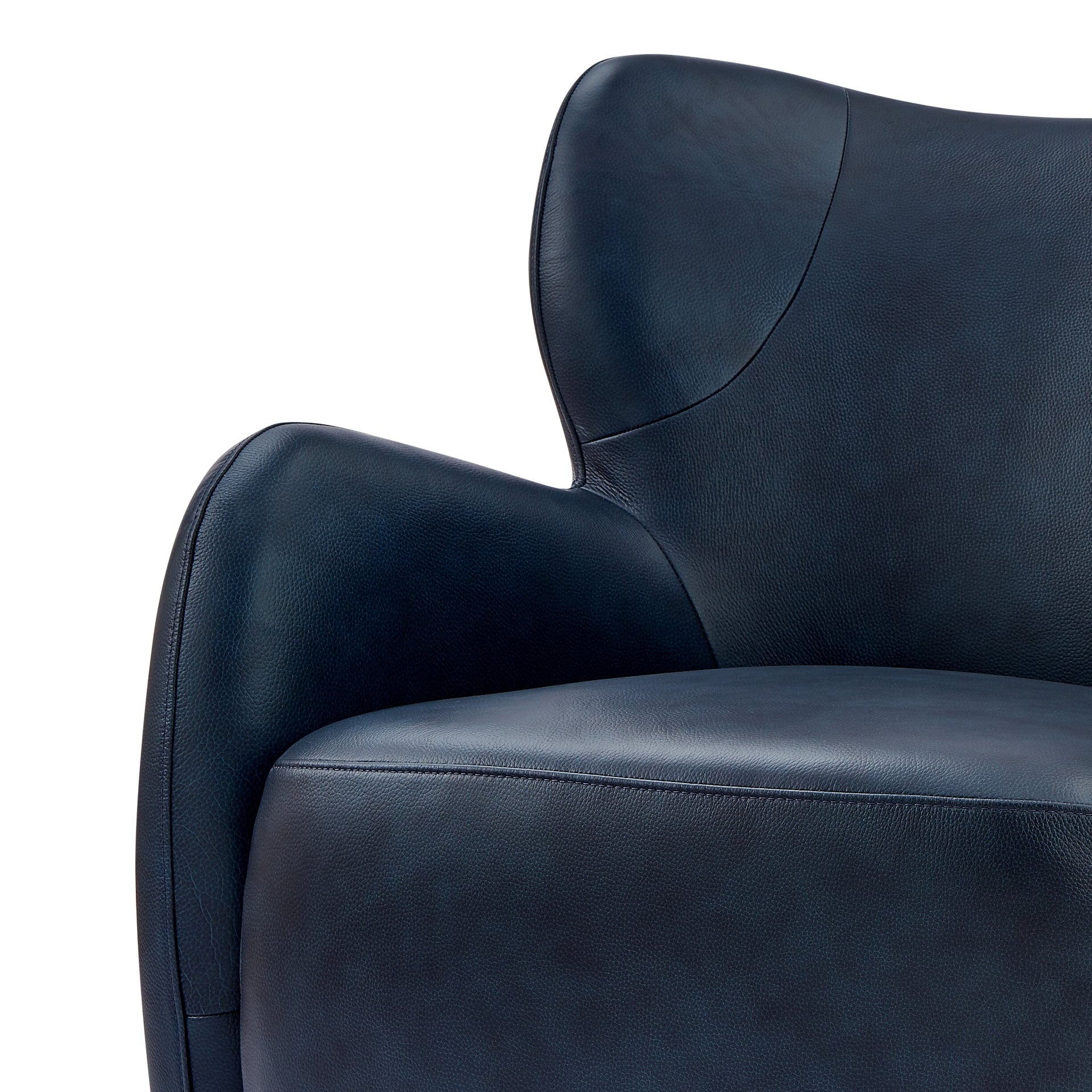 Tiffany Top Grain Leather Accent Arm Chair - What A Room