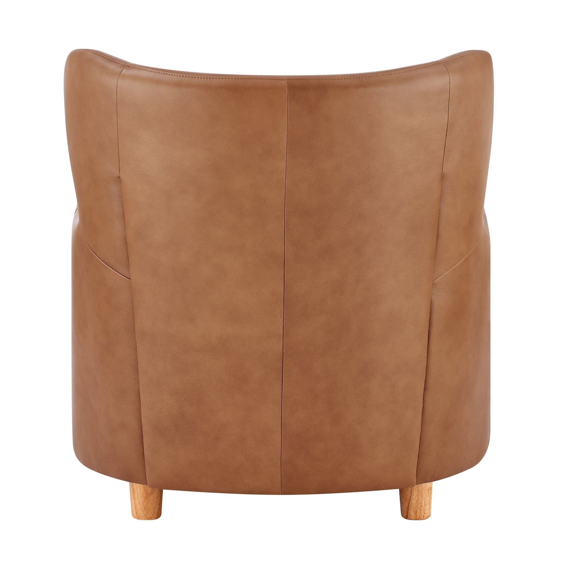 Tiffany Top Grain Leather Accent Arm Chair - What A Room
