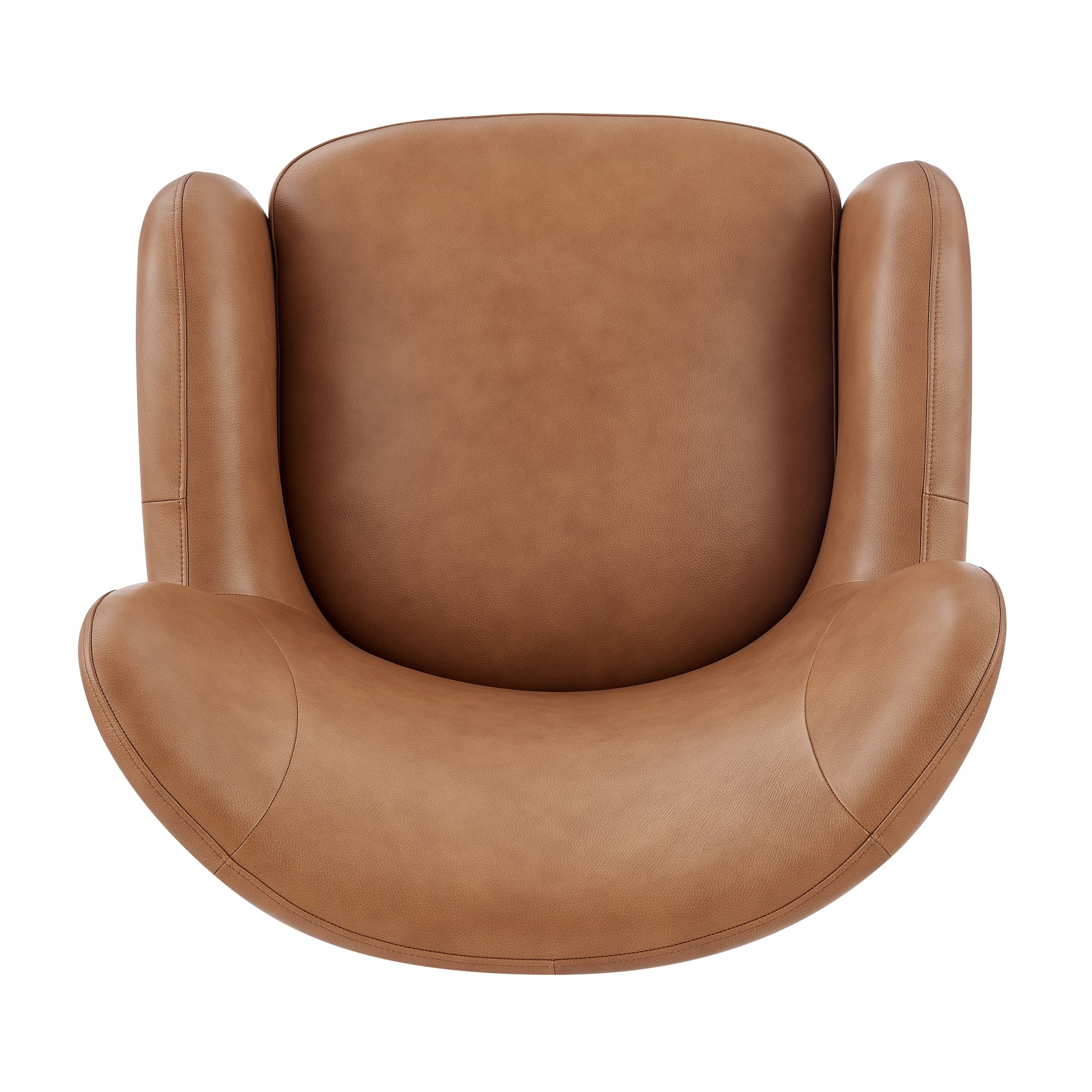 Tiffany Top Grain Leather Accent Arm Chair - What A Room