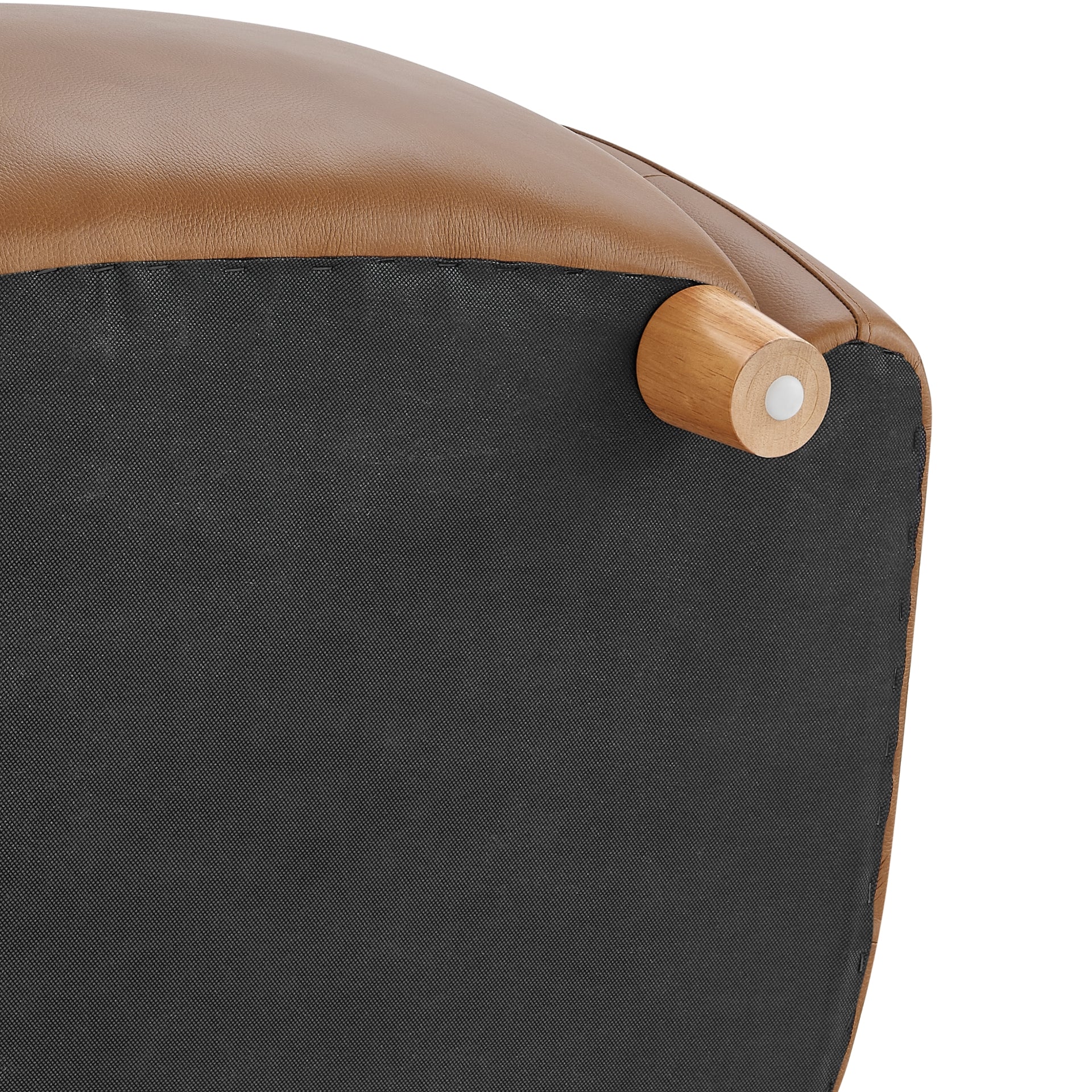 Tiffany Top Grain Leather Accent Arm Chair - What A Room