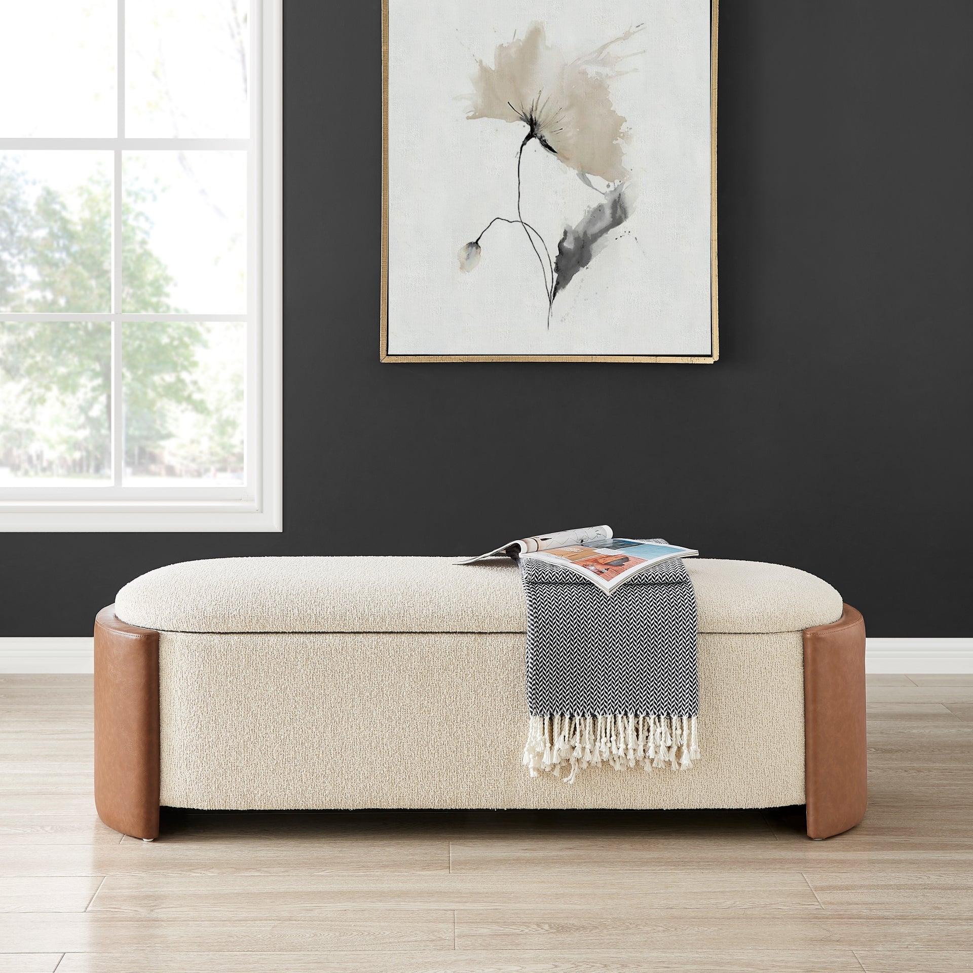 Alyssa Fabric/ Storage Bench - What A Room