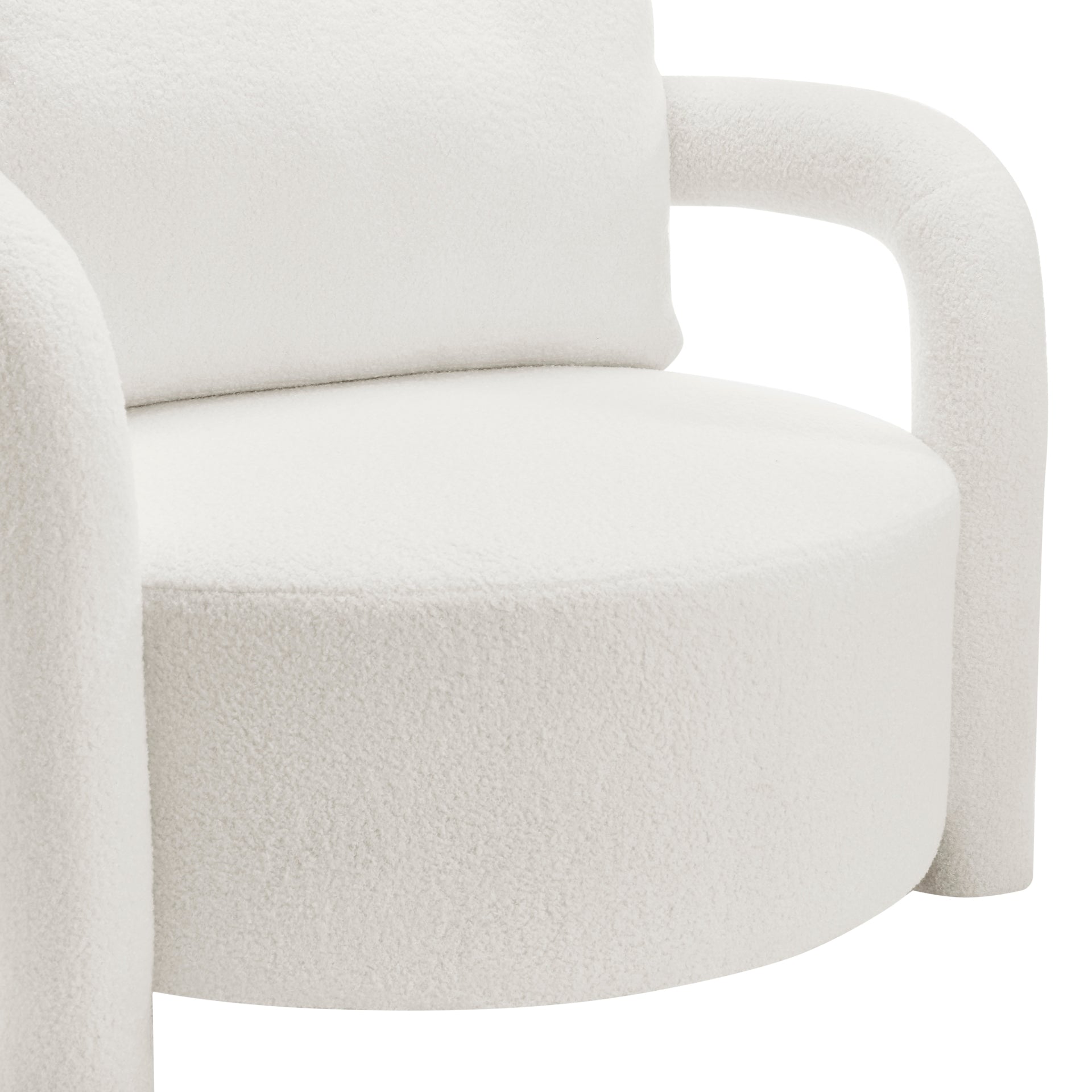 Maisie Faux Shearling Accent Arm Chair - What A Room