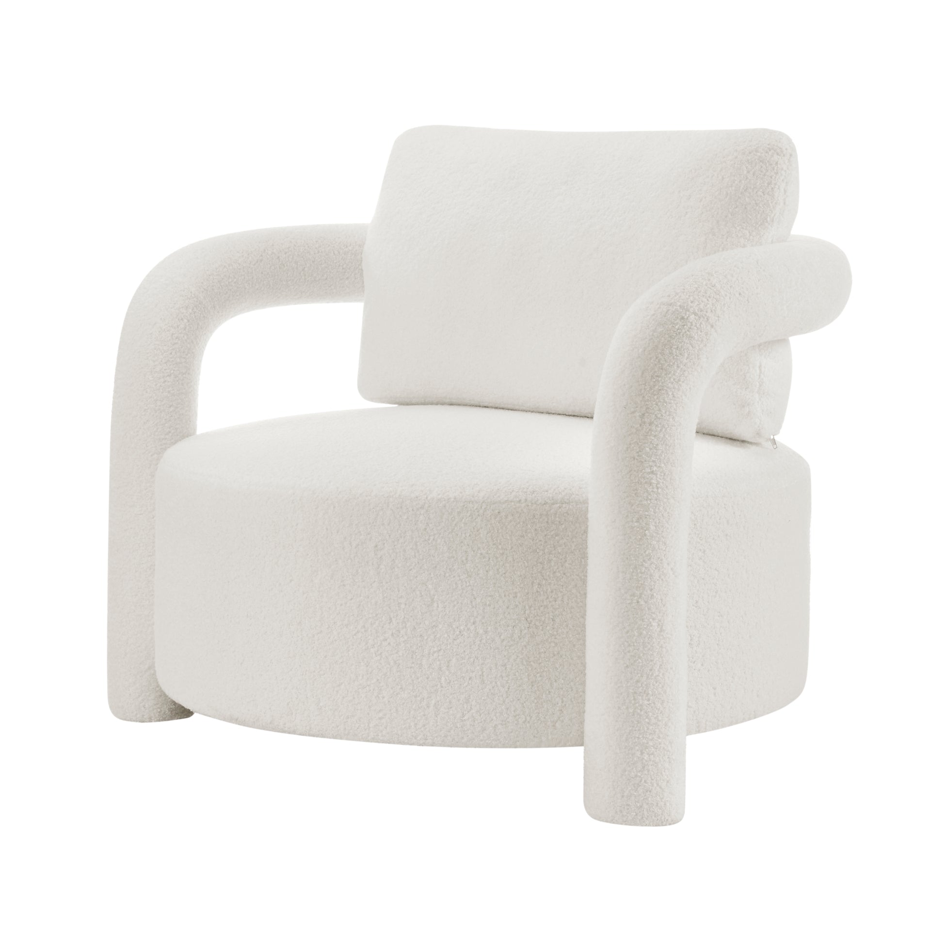 Maisie Faux Shearling Accent Arm Chair - What A Room