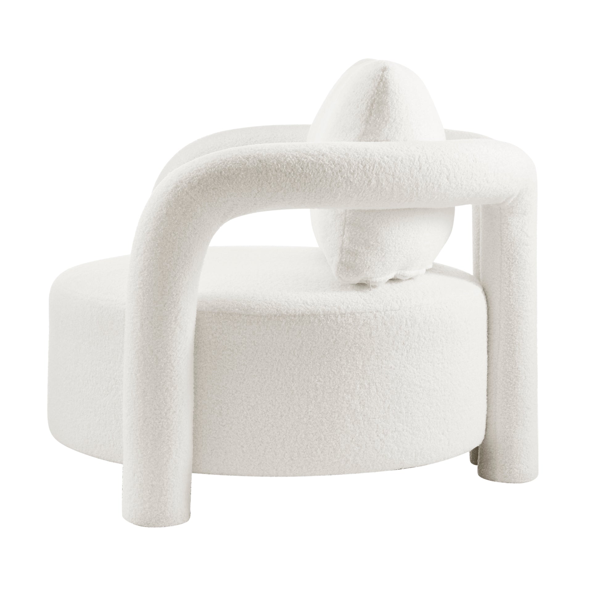 Maisie Faux Shearling Accent Arm Chair - What A Room