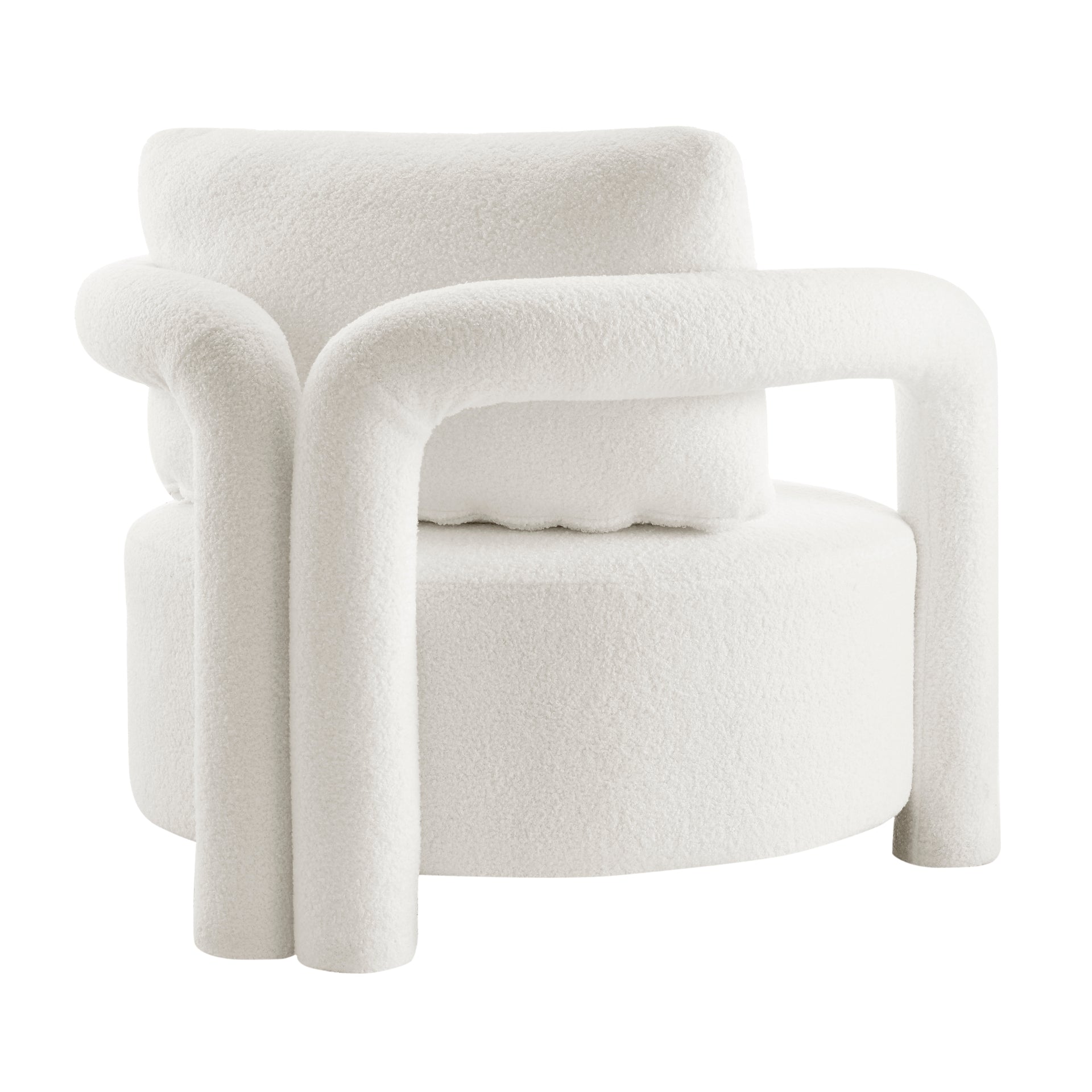 Maisie Faux Shearling Accent Arm Chair - What A Room