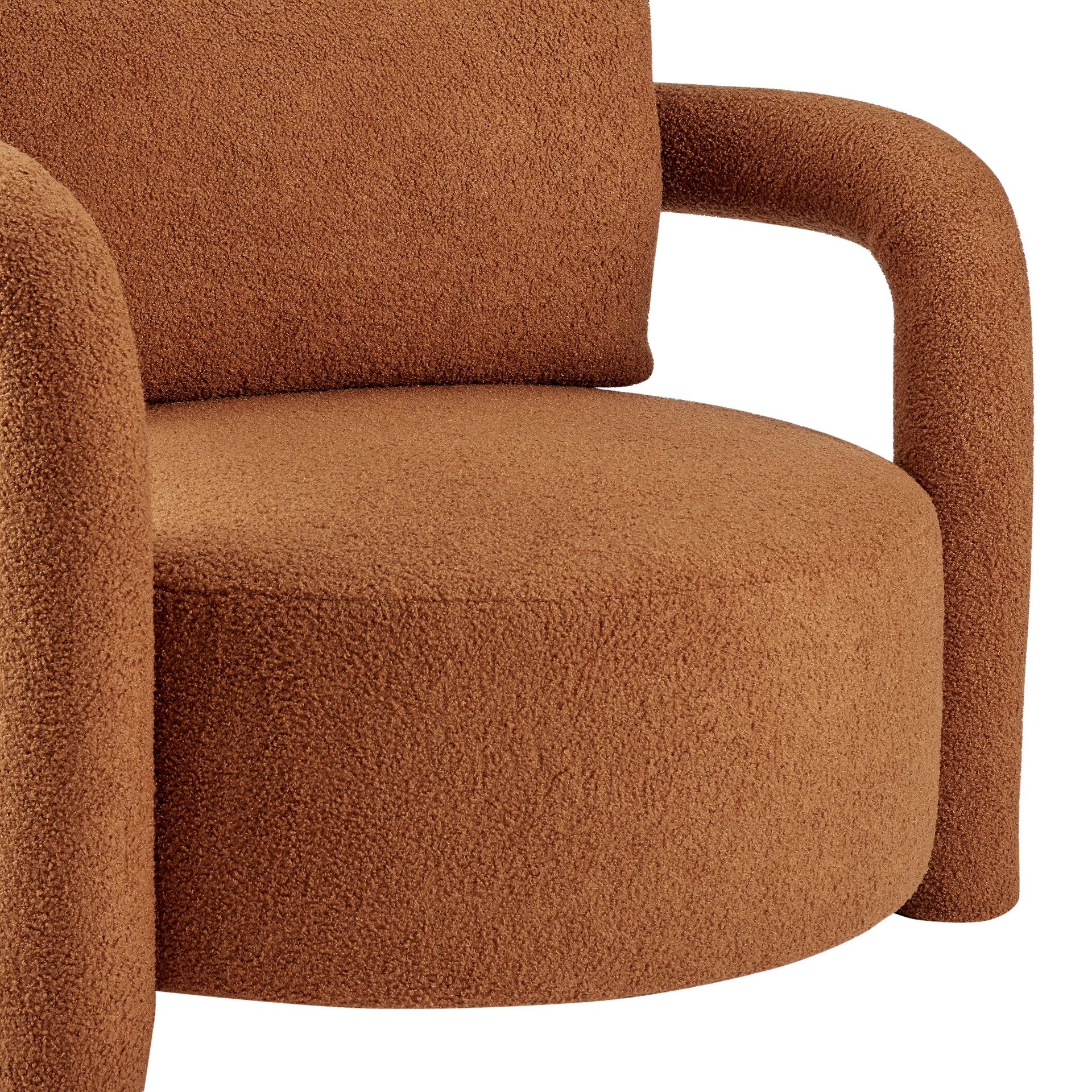 Maisie Faux Shearling Accent Arm Chair - What A Room