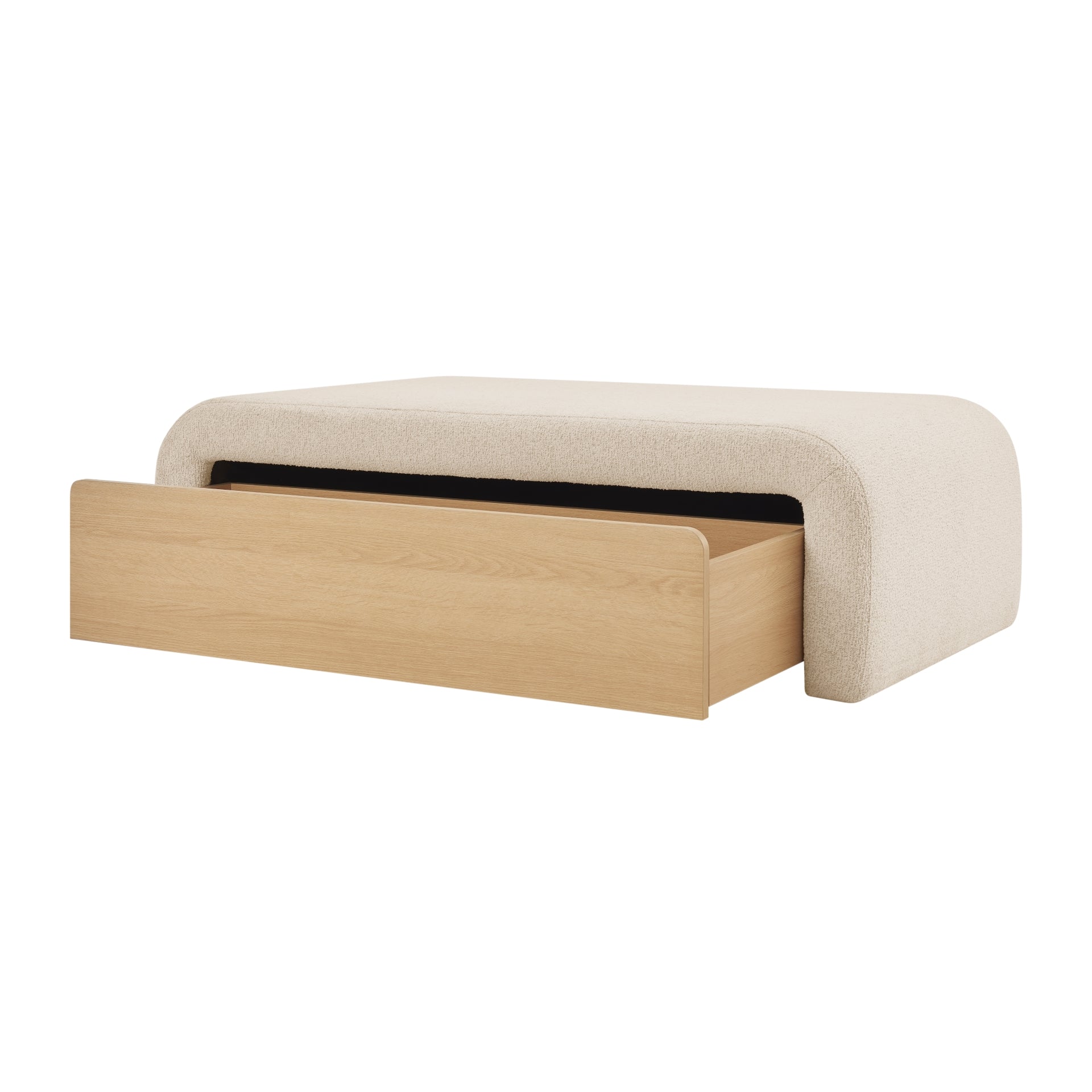 Tammy Boucle Storage Coffee Table/Ottoman - What A Room