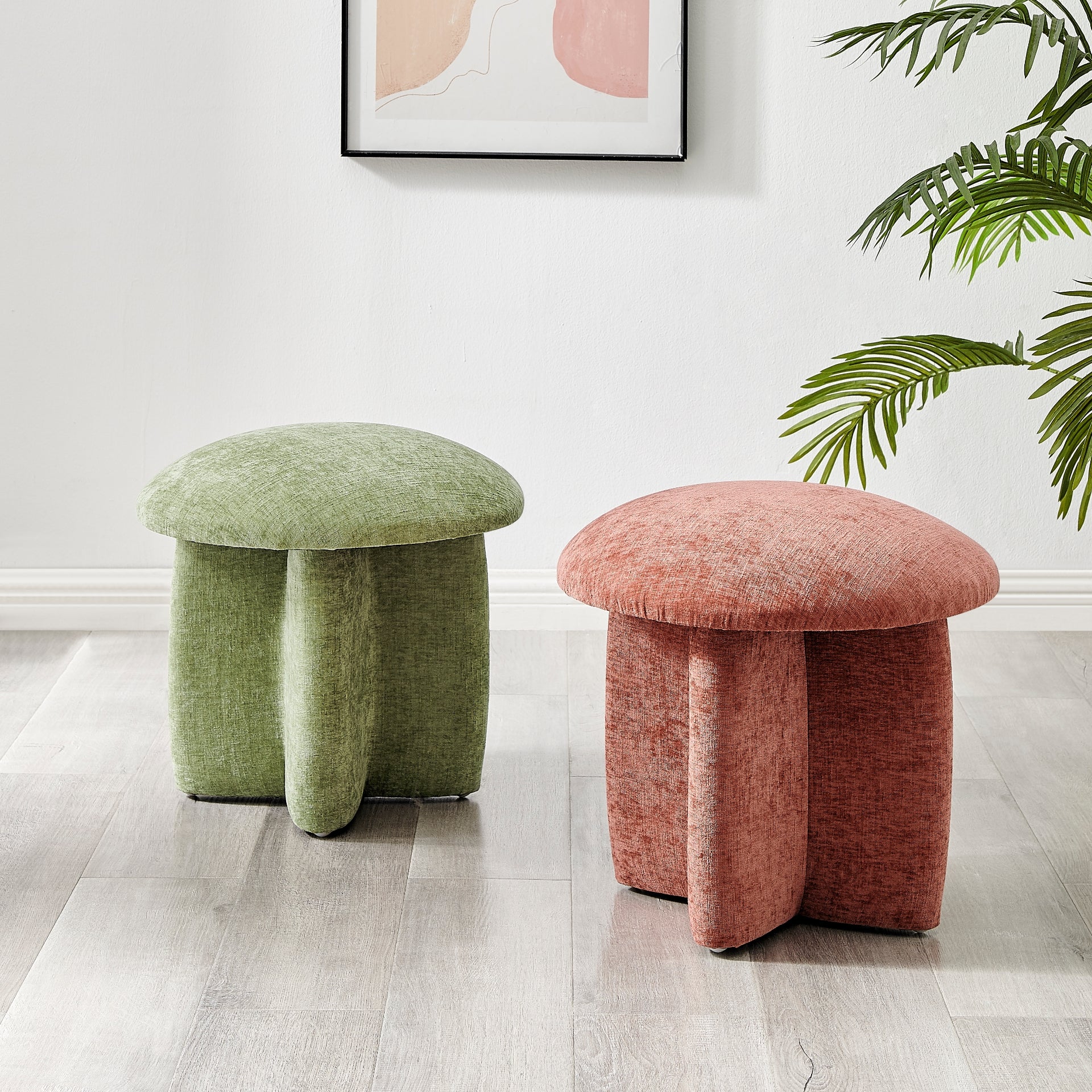 Cielo Fabric Ottoman - What A Room