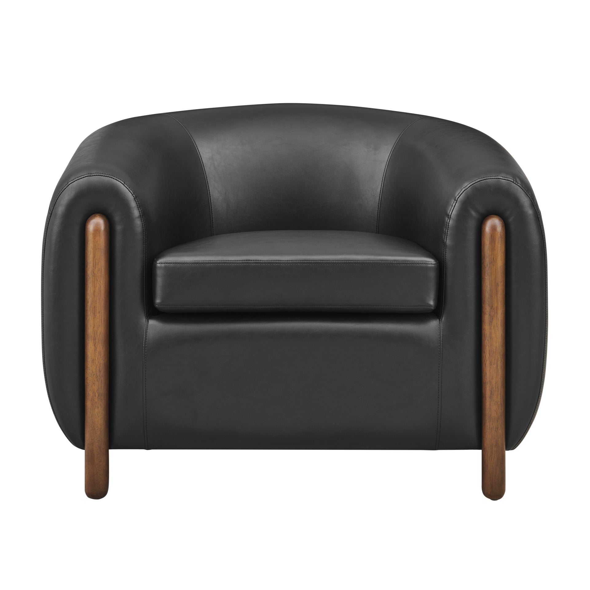 Cordelia Faux Leather Accent Arm Chair - What A Room