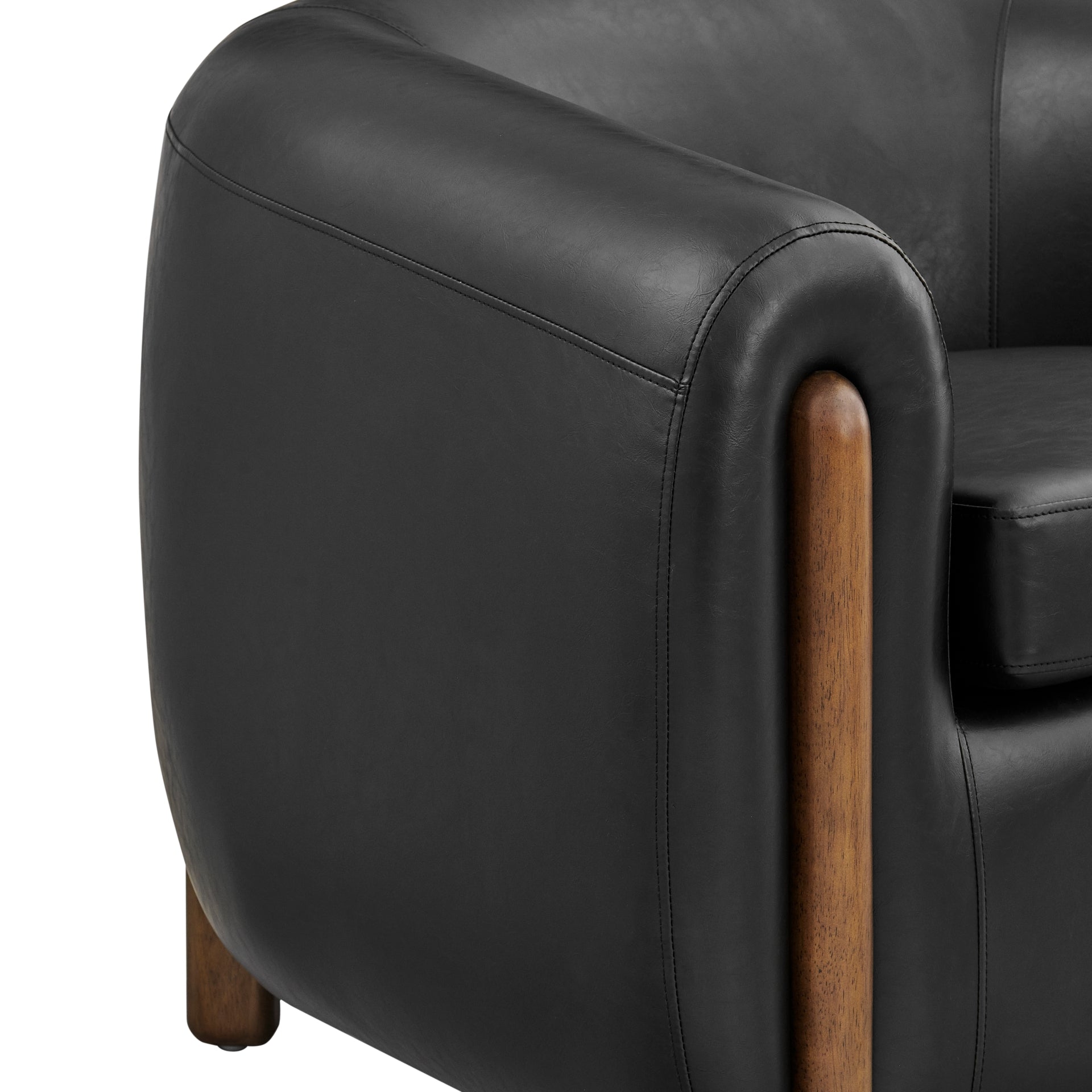 Cordelia Faux Leather Accent Arm Chair - What A Room
