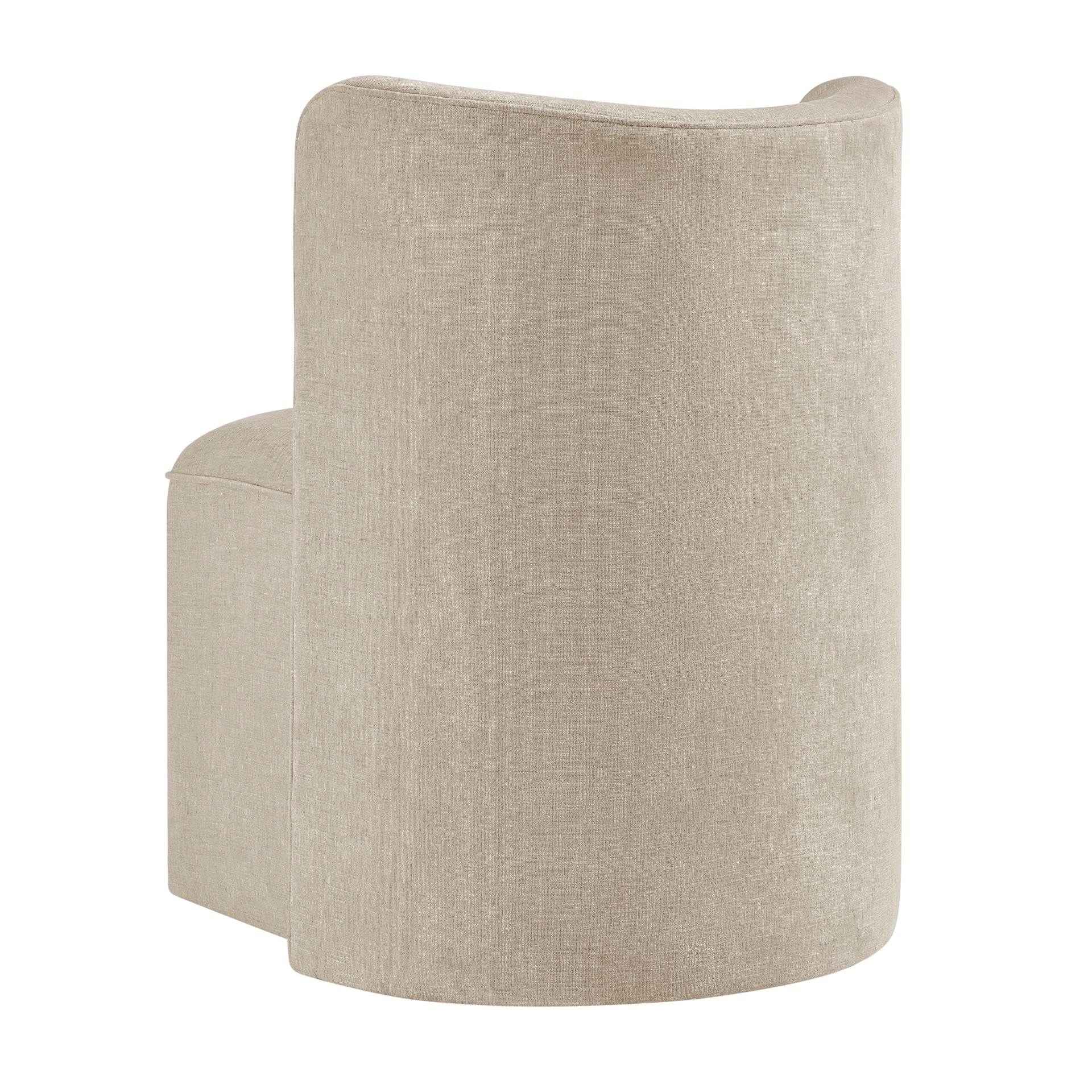 Morraine Chenille Dining Side Chair w/ Casters - What A Room