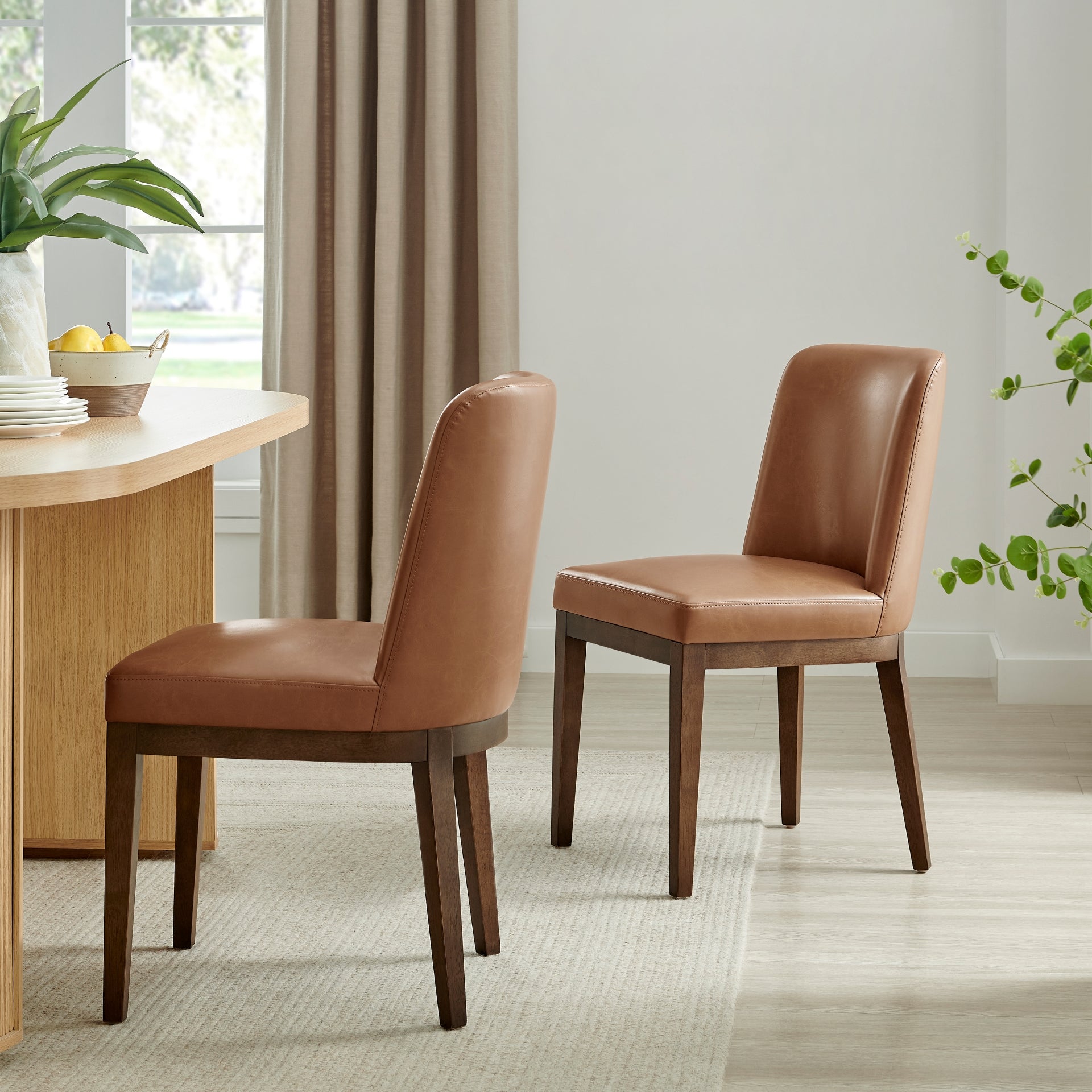 Cayden Faux Leather Dining Side Chair (Set of 2) - What A Room
