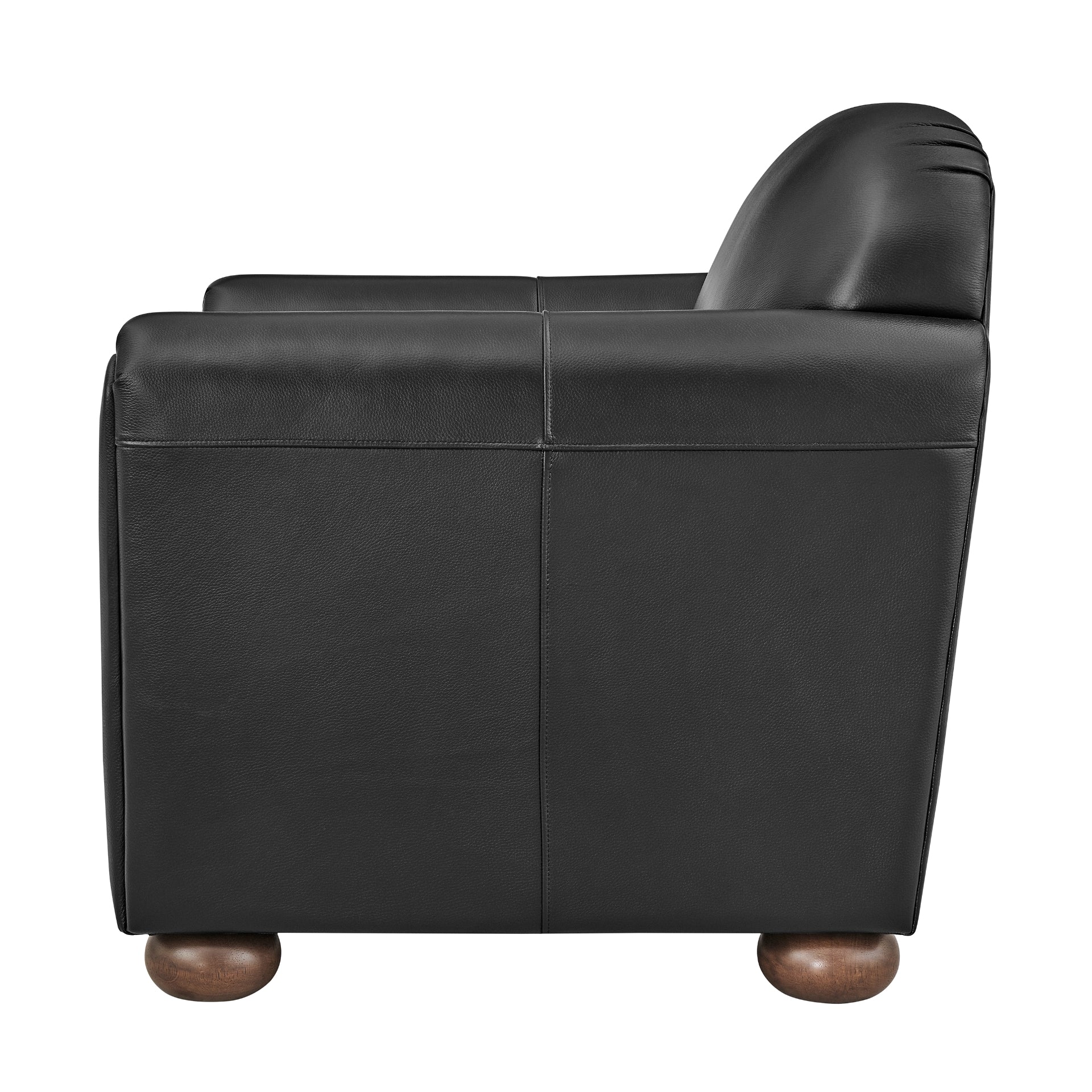 Grandora Top Grain Leather Accent Arm Chair - What A Room