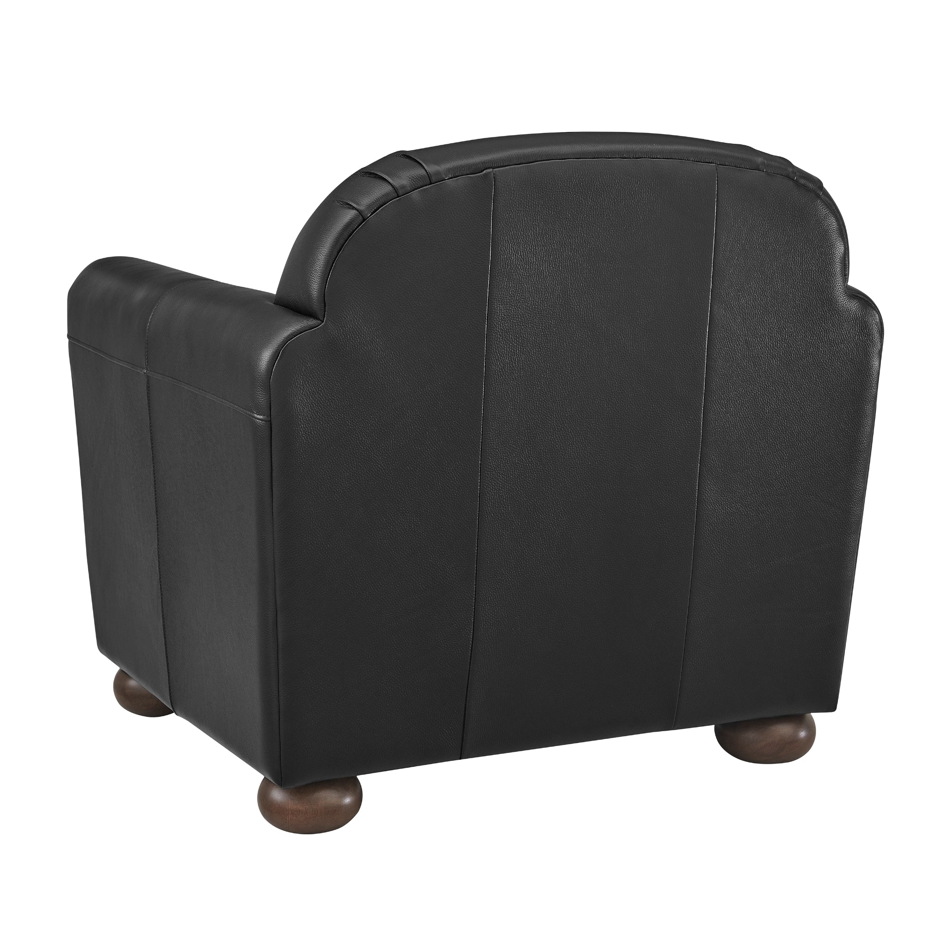 Grandora Top Grain Leather Accent Arm Chair - What A Room