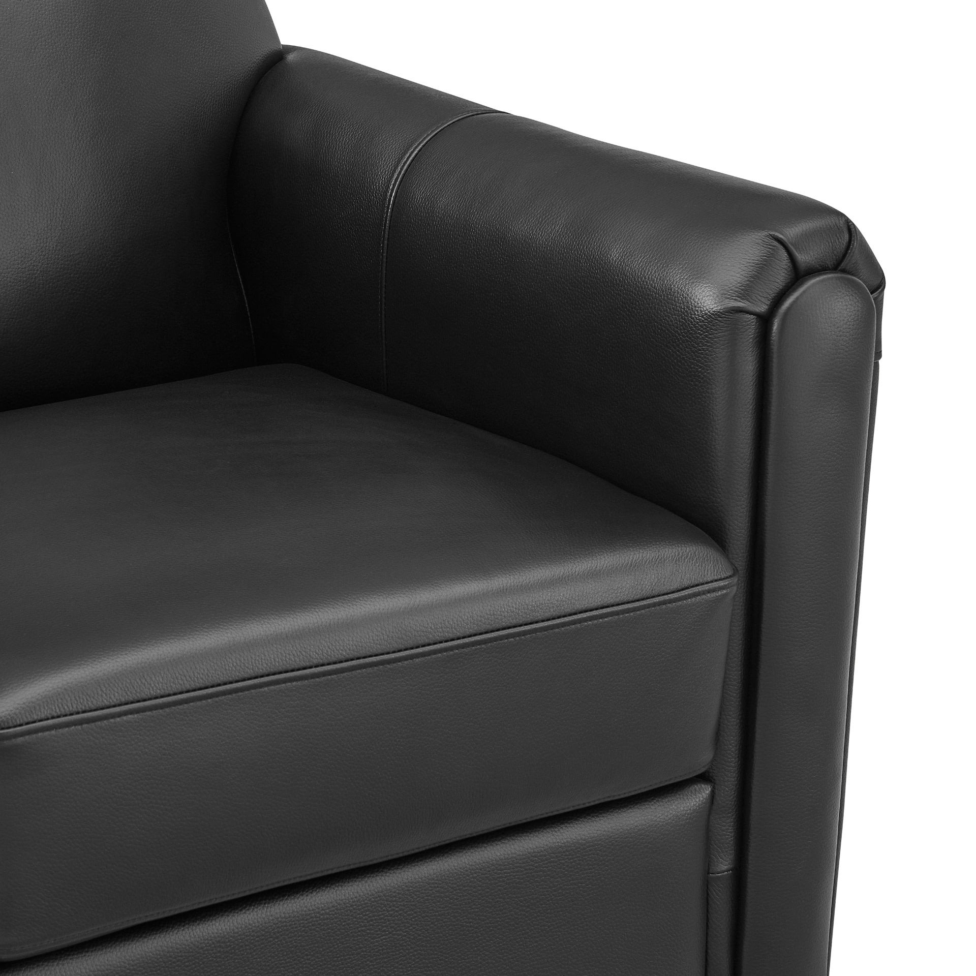 Grandora Top Grain Leather Accent Arm Chair - What A Room