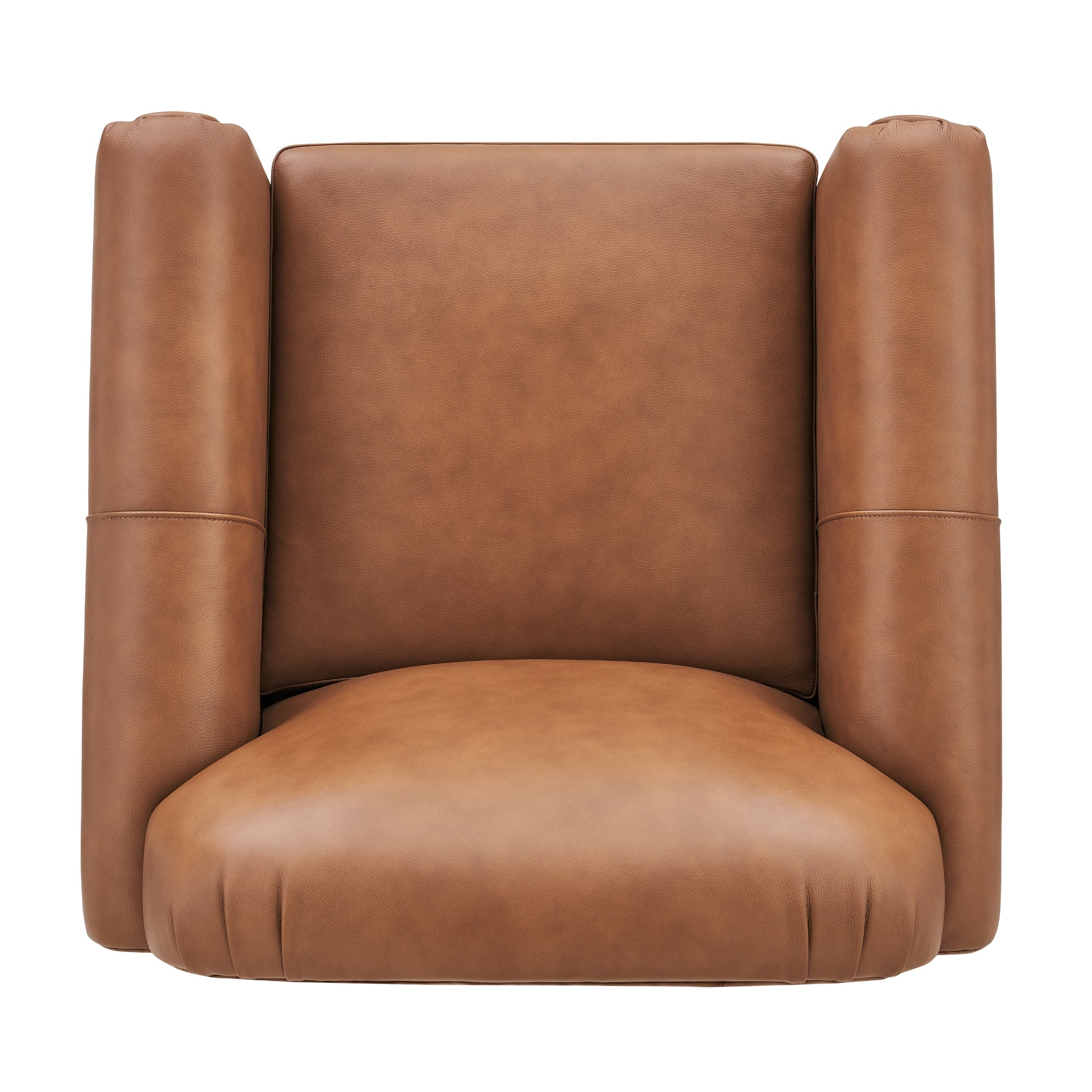 Grandora Top Grain Leather Accent Arm Chair - What A Room