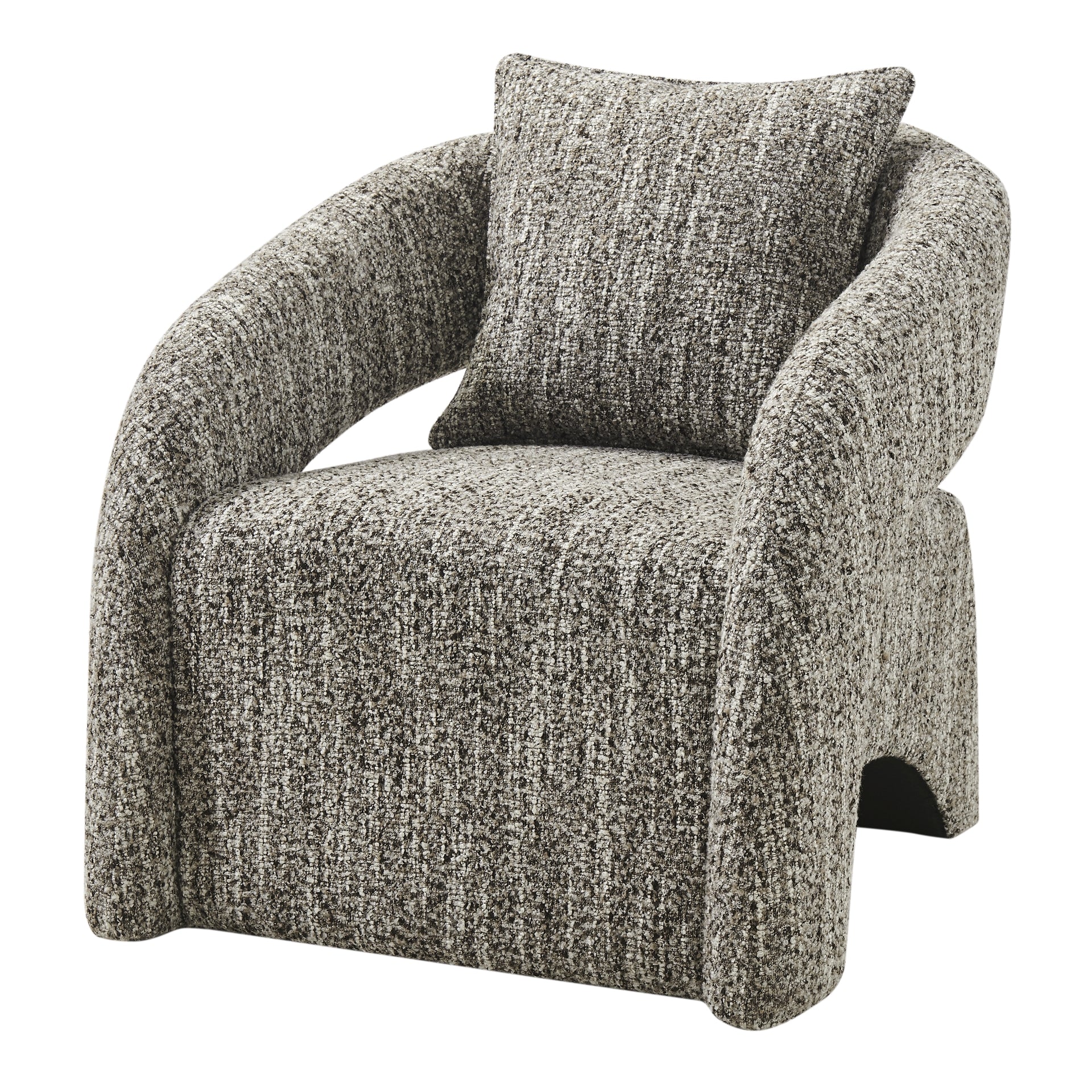 Lunessa Boucle Accent Arm Chair - What A Room