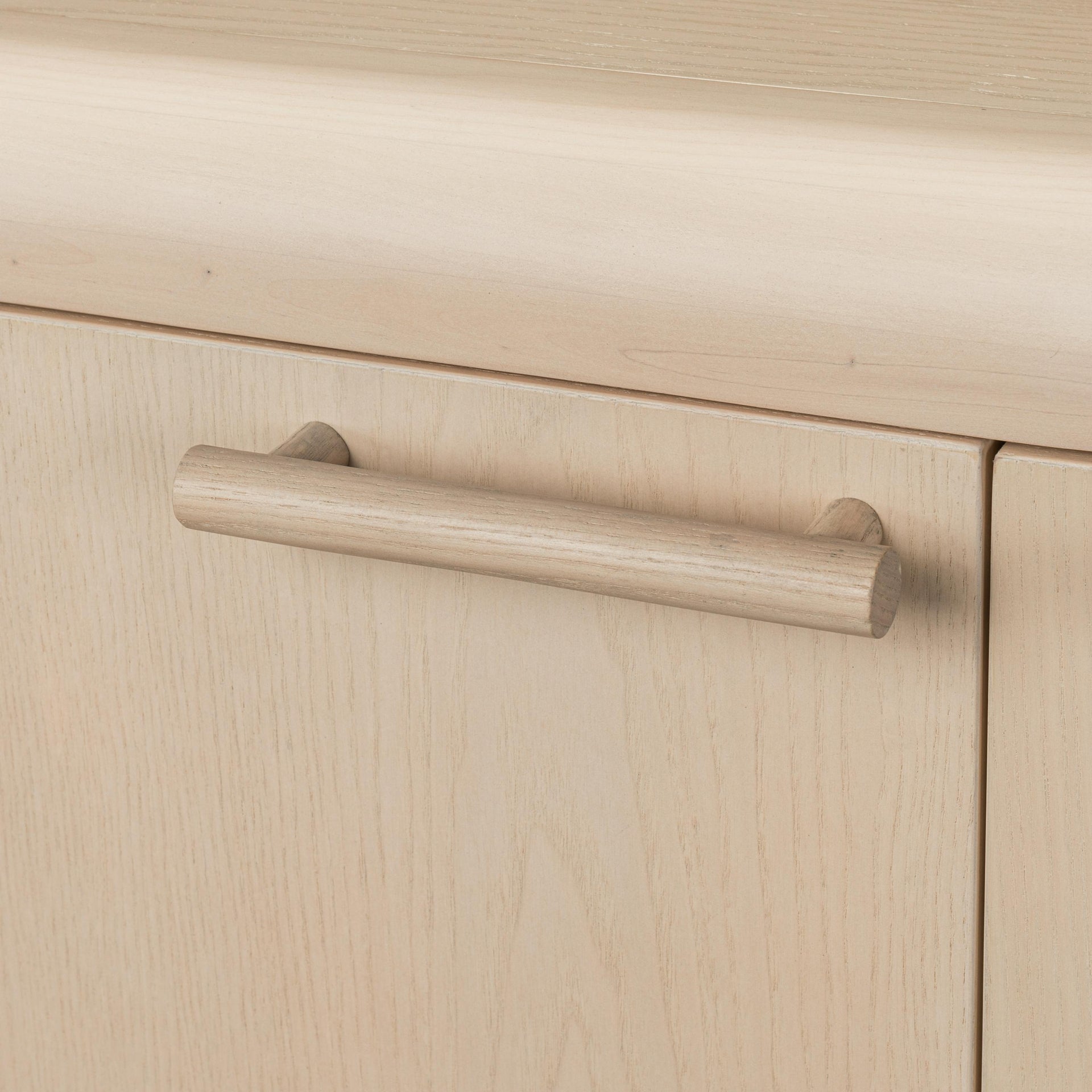 Liv Four Door Ash Wood Sideboard in White Sand - What A Room