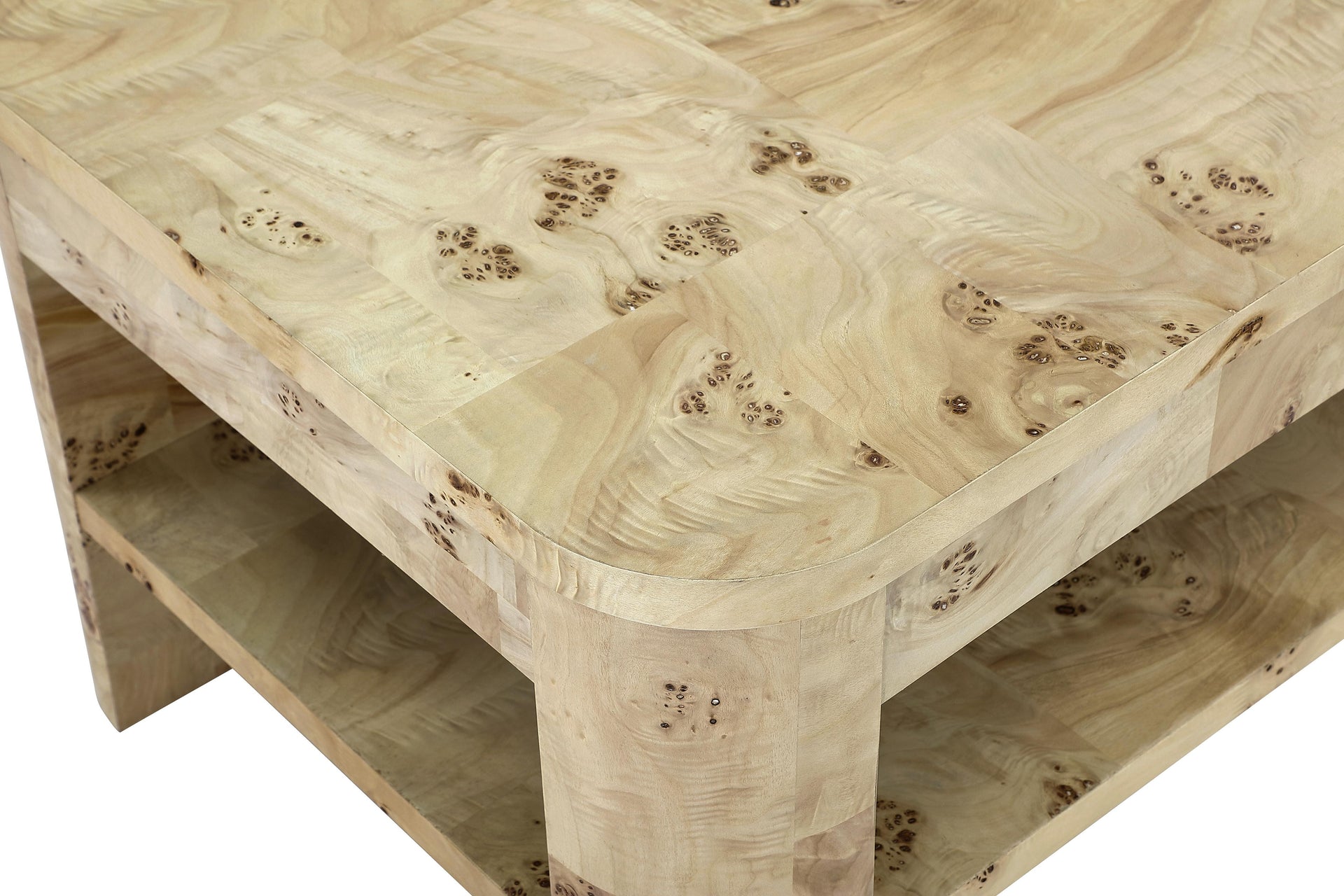 Cosmo Mappa Burl End Table in Amber Kiss - What A Room